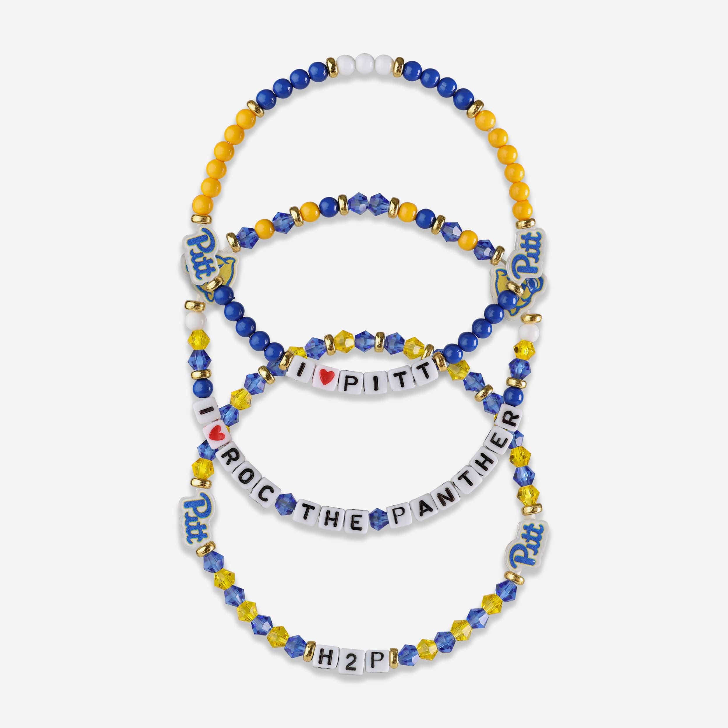 Pittsburgh Panthers 3 Pack Friendship Bracelet