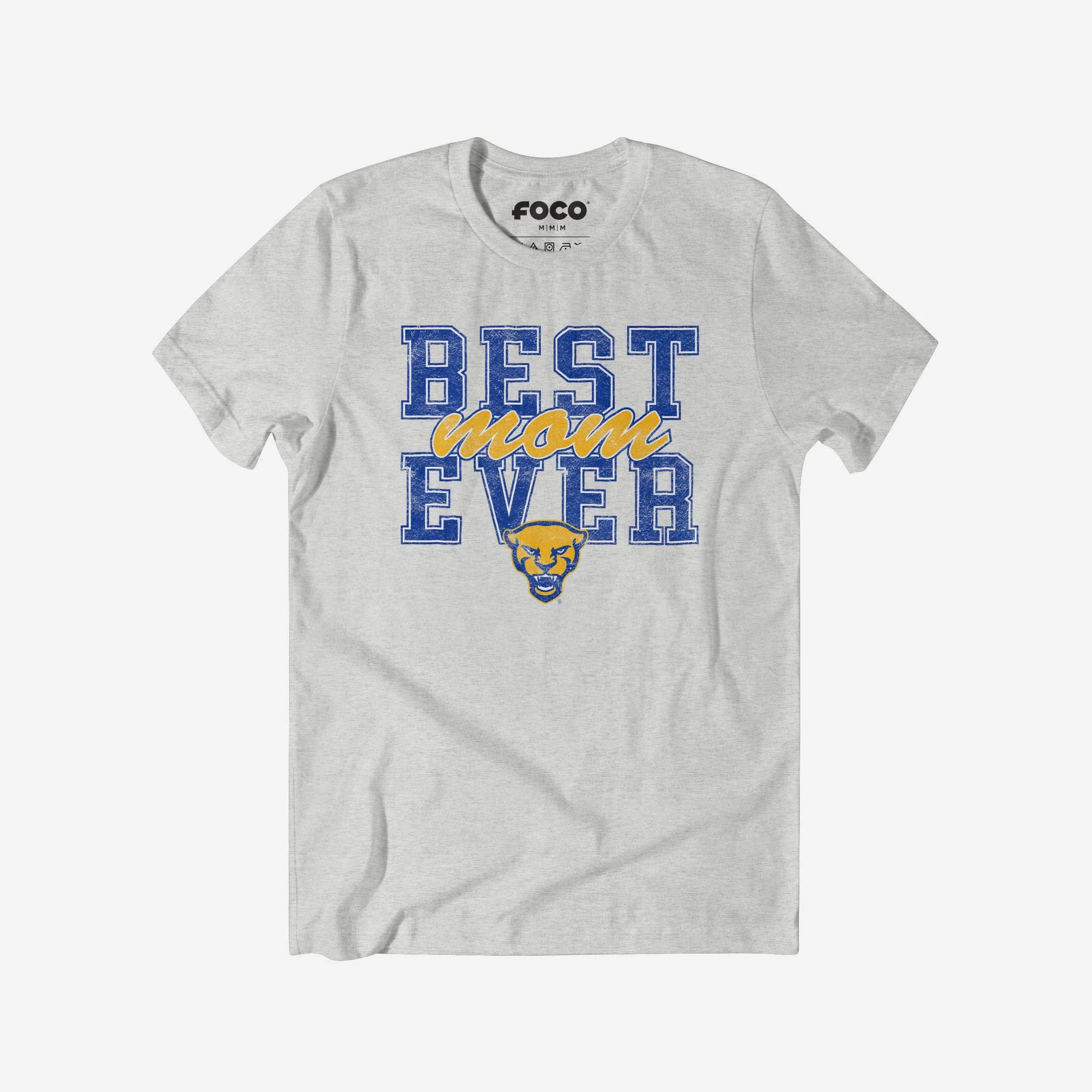 Pittsburgh Panthers Best Mom Ever Stacked T-Shirt