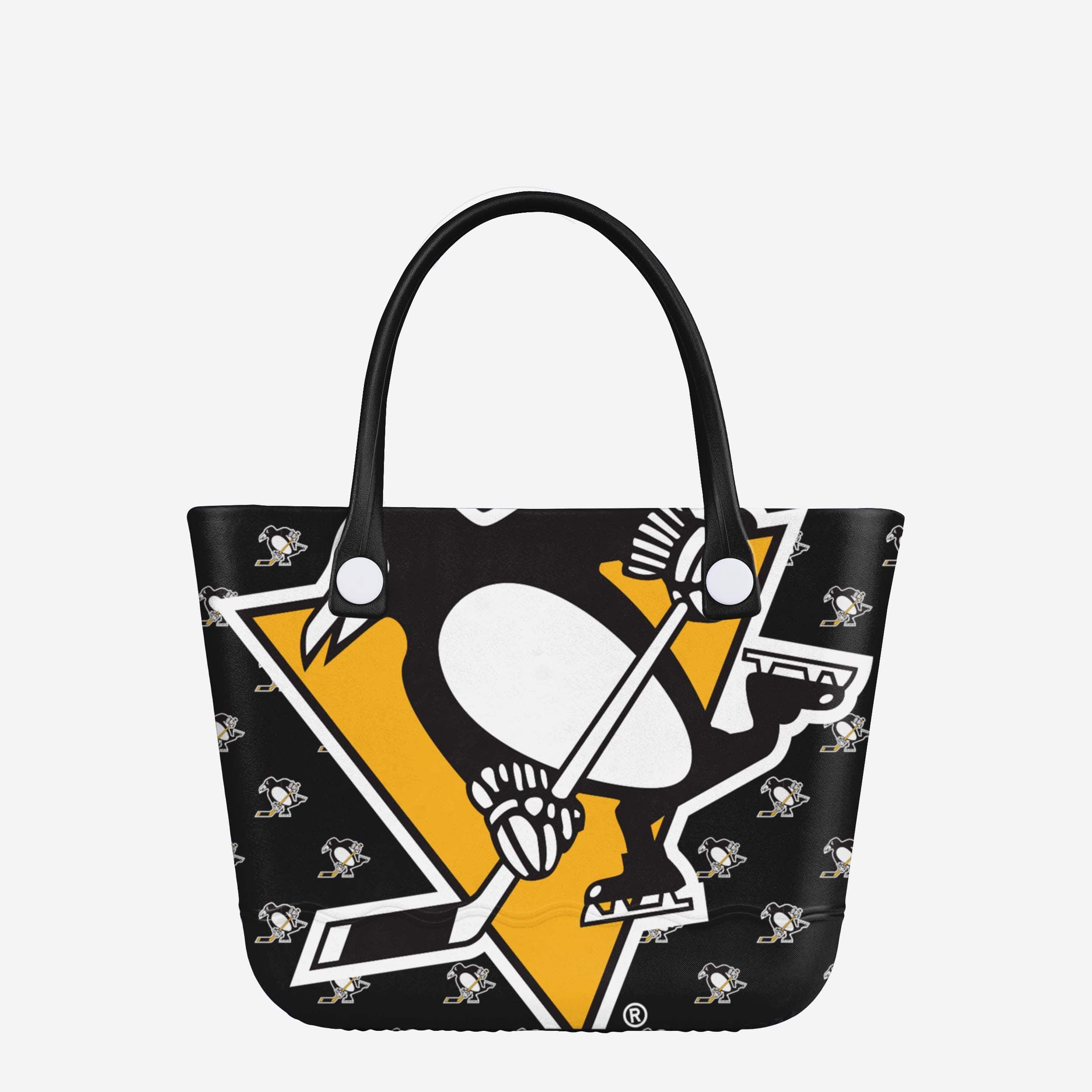 Pittsburgh Penguins Big Logo Mini Print Tailgate Tote Bag