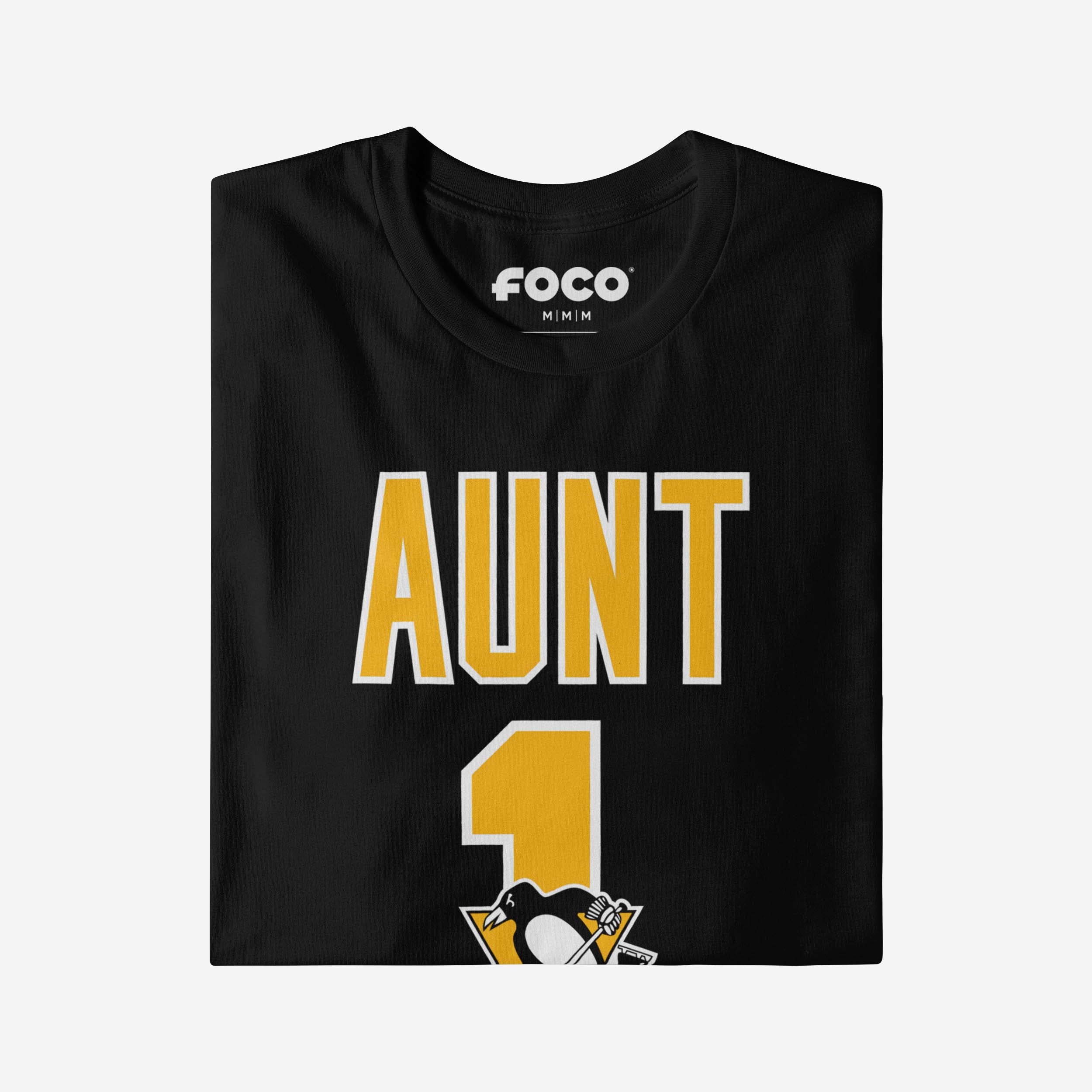 Pittsburgh Penguins Number 1 Aunt T-Shirt - Image 3