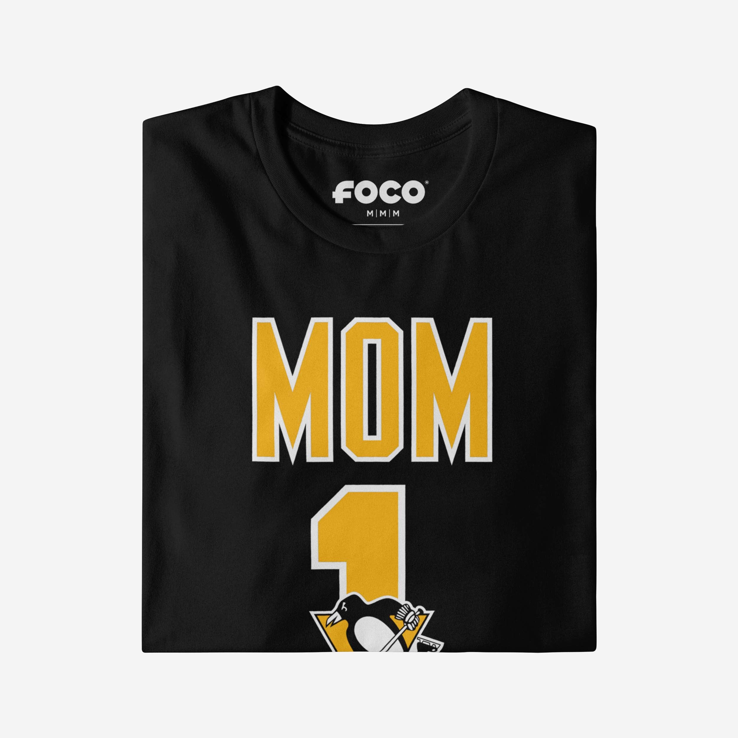 Pittsburgh Penguins Number 1 Mom T-Shirt - Image 3