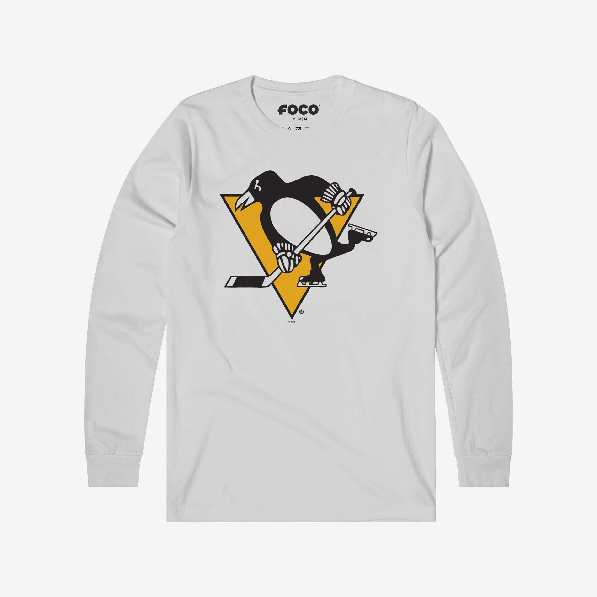 Pittsburgh Penguins Primary Logo Long Sleeve T-Shirt - Image 10
