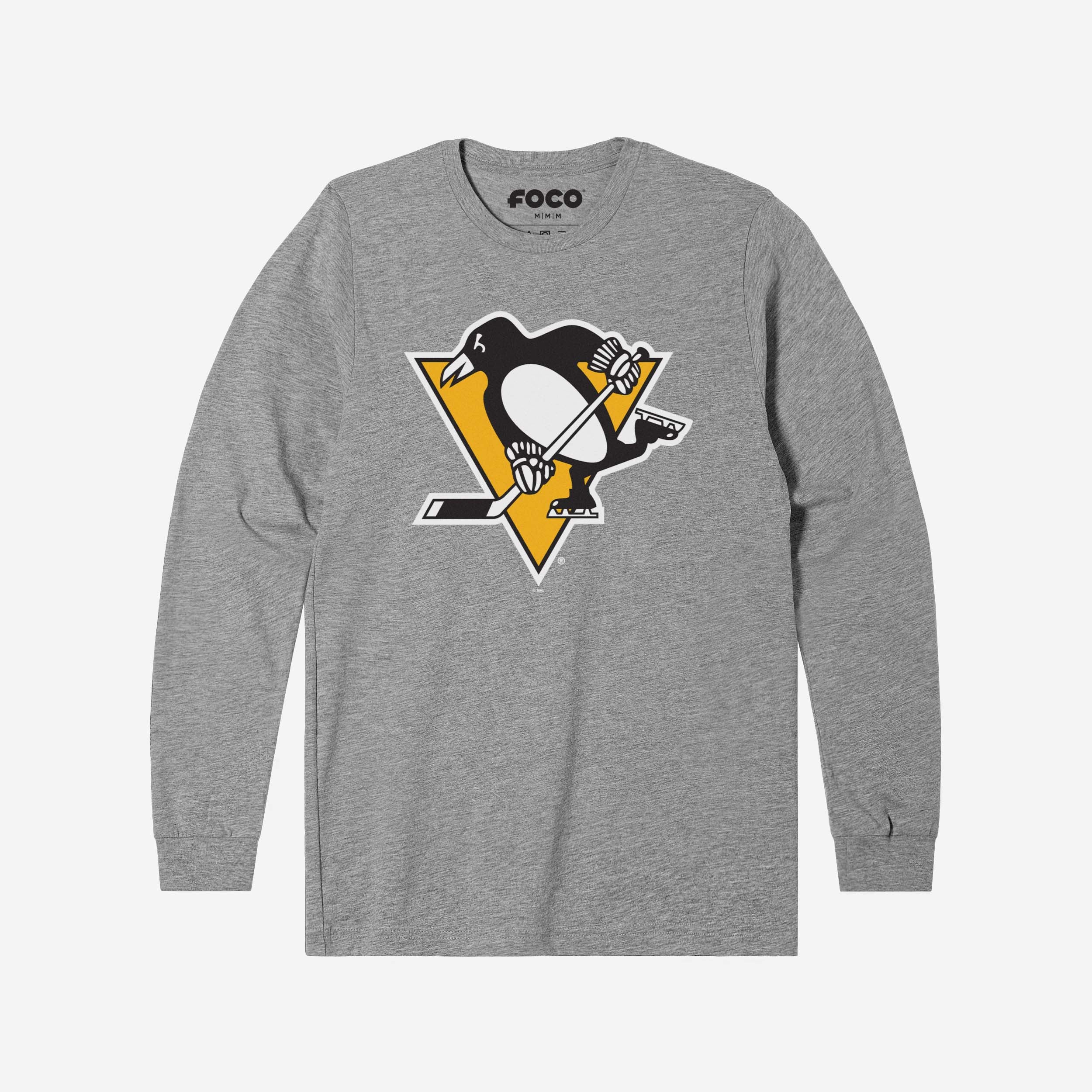 Pittsburgh Penguins Primary Logo Long Sleeve T-Shirt - Image 4