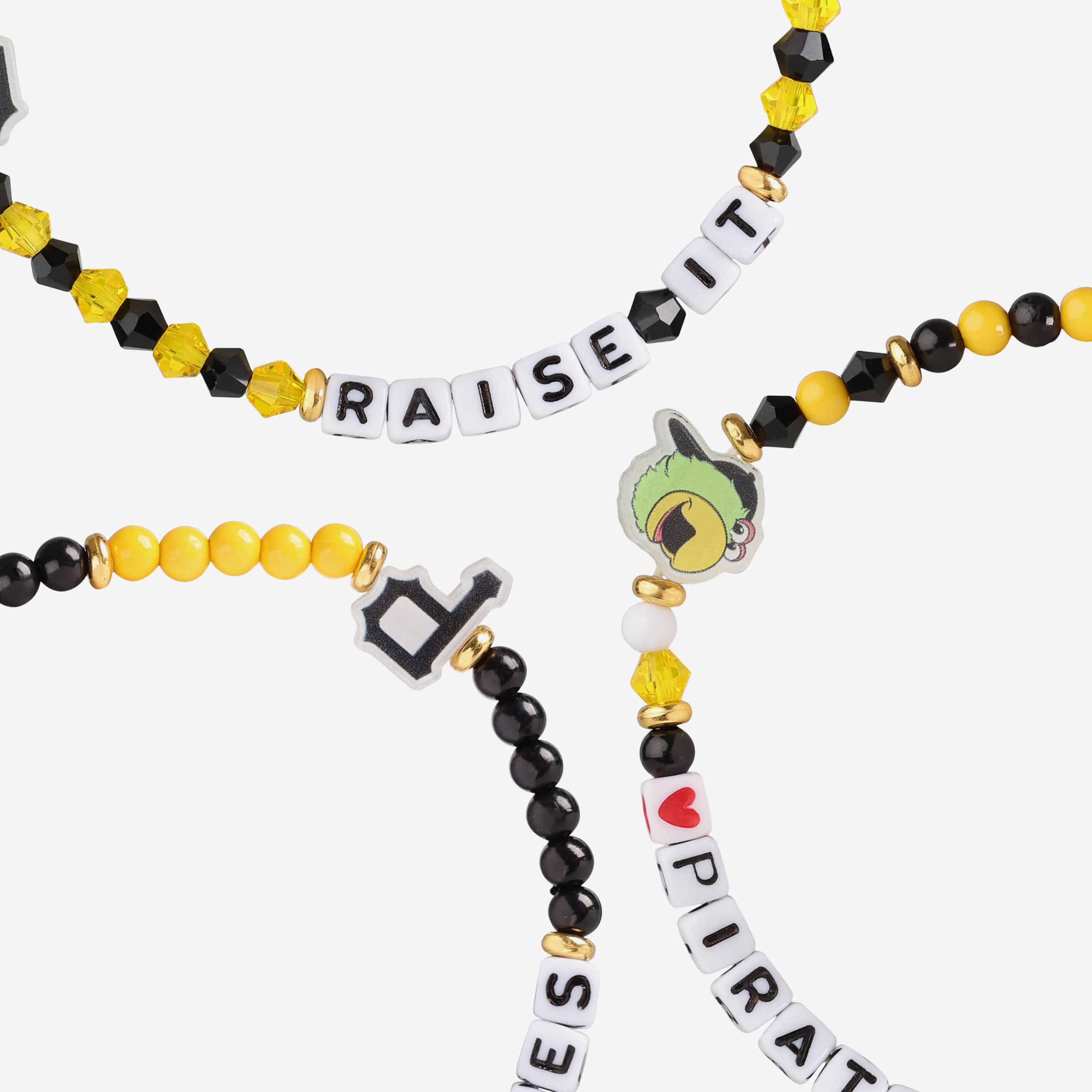 Pittsburgh Pirates 3 Pack Friendship Bracelet - Image 2