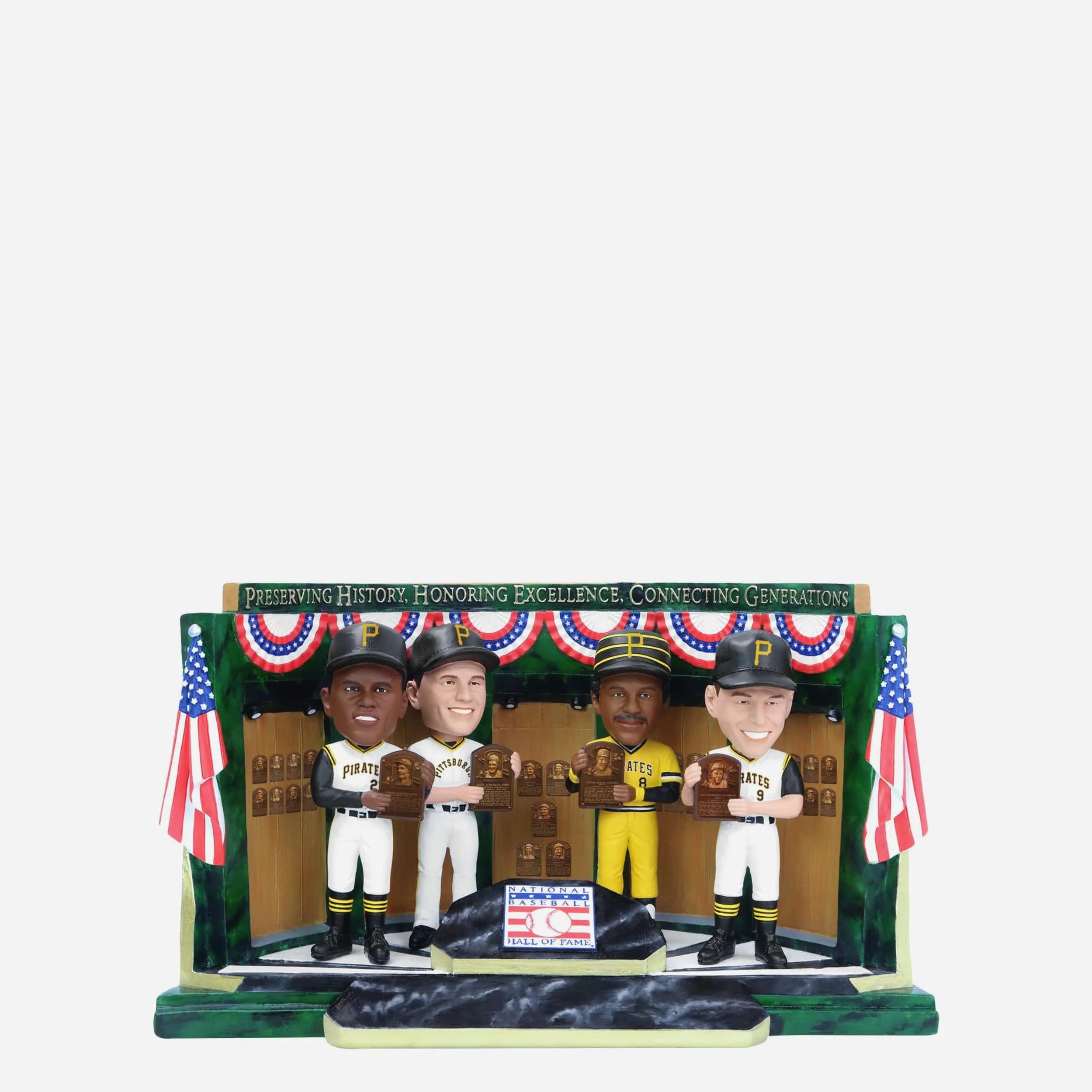 Pittsburgh Pirates Hall of Fame Mini Bobblehead Scene