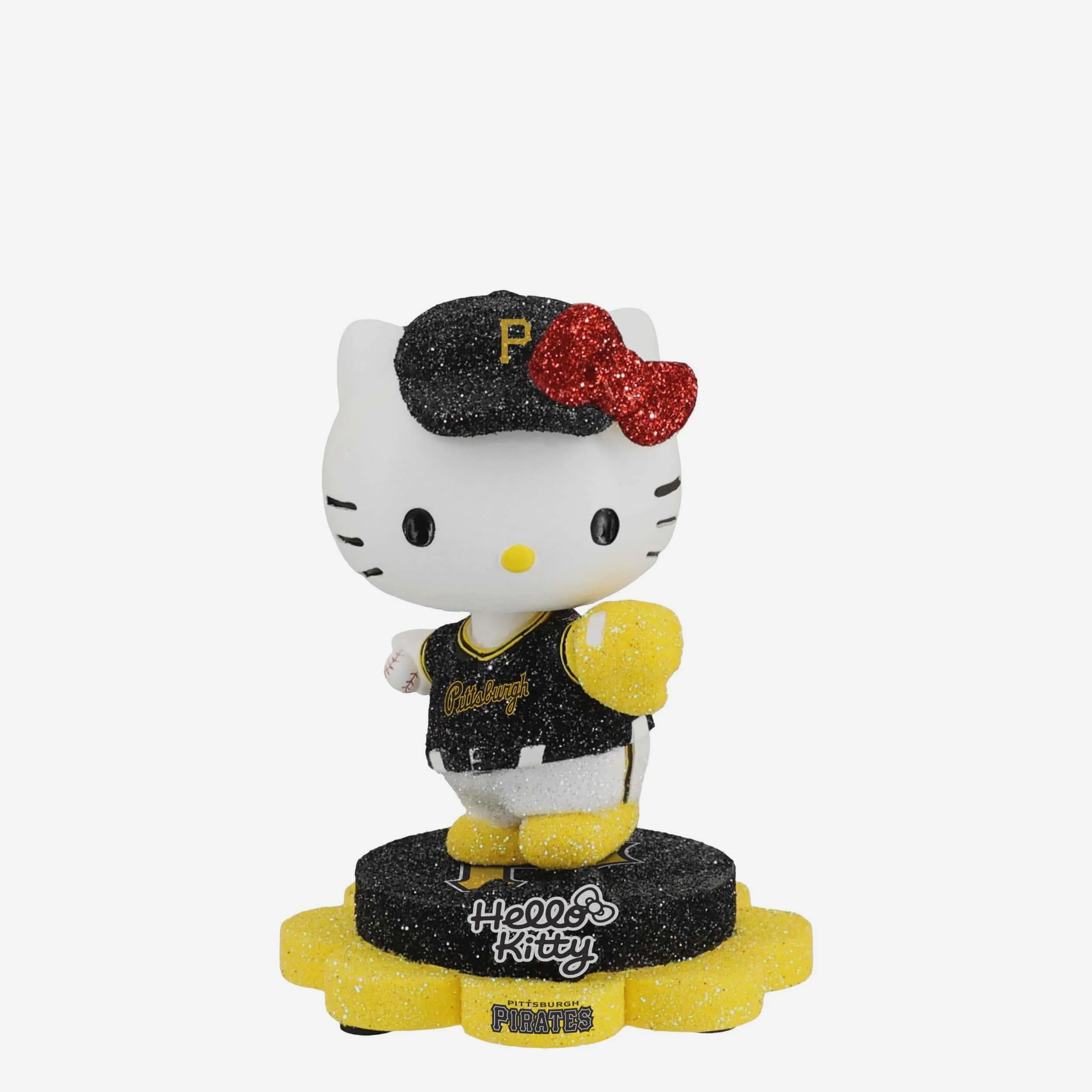 Pittsburgh Pirates Hello Kitty® Glitter Mini Bobblehead