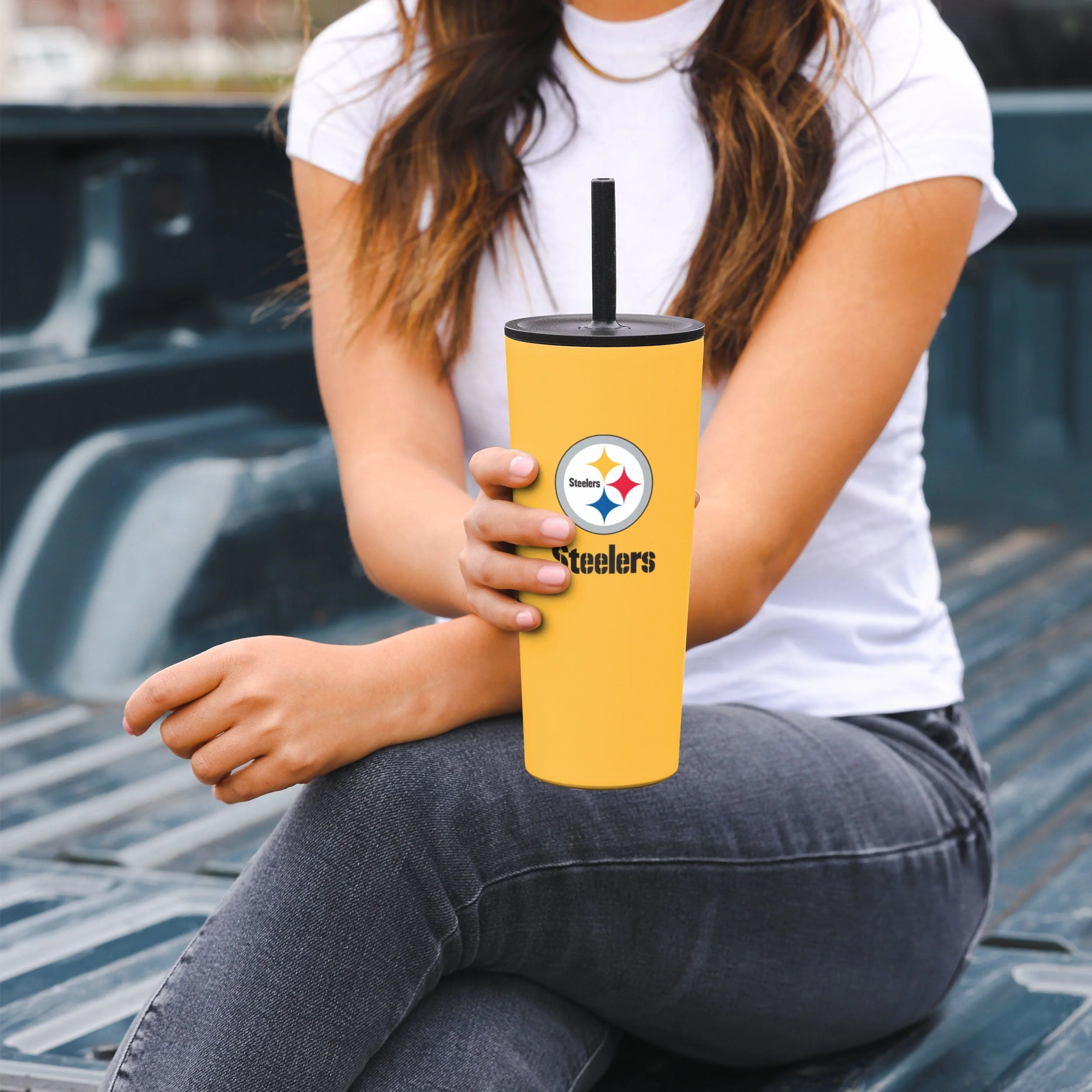 Pittsburgh Steelers 22 oz Travel Tumbler - Image 4