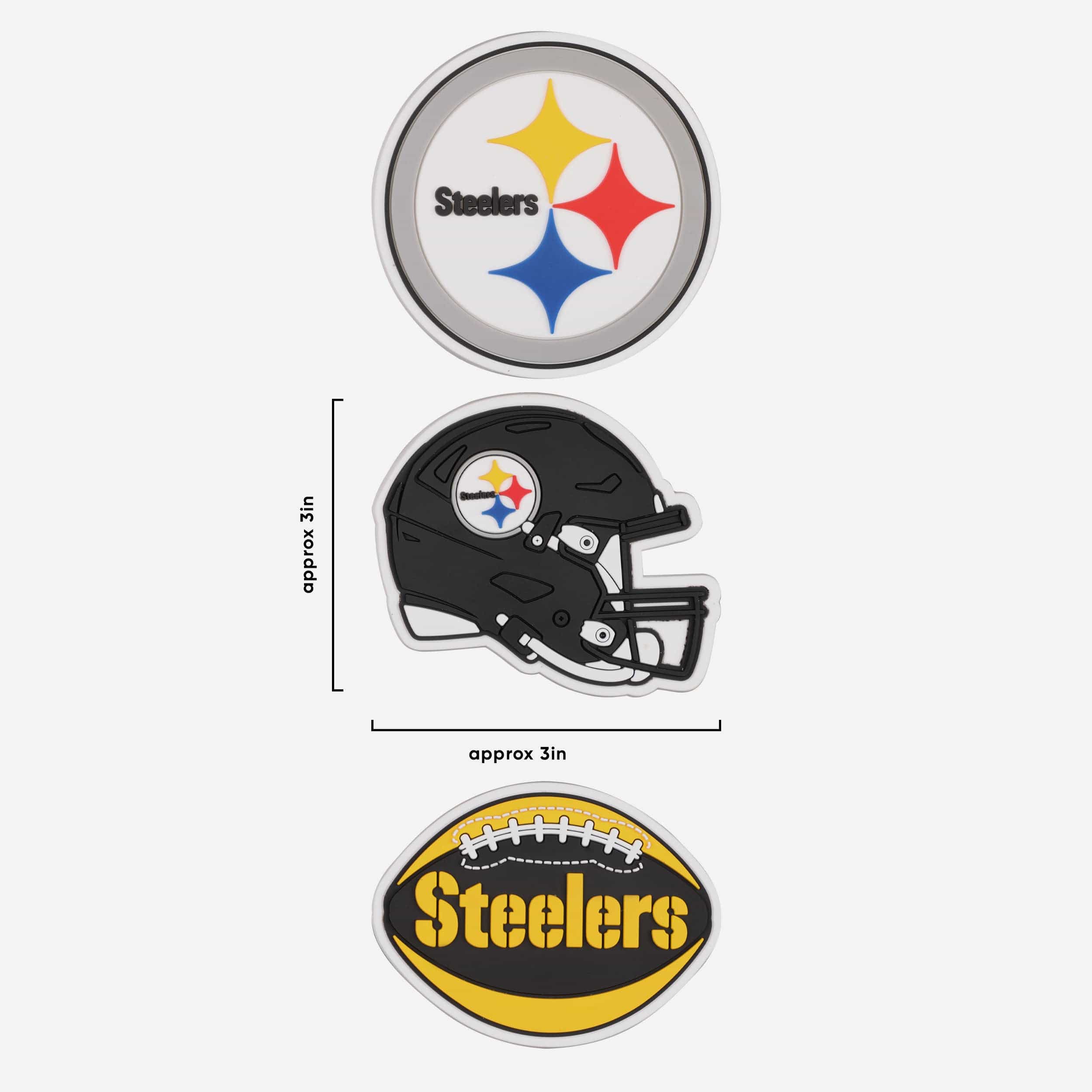 Pittsburgh Steelers 3 Pack Tailgate Tote Charms - Image 4