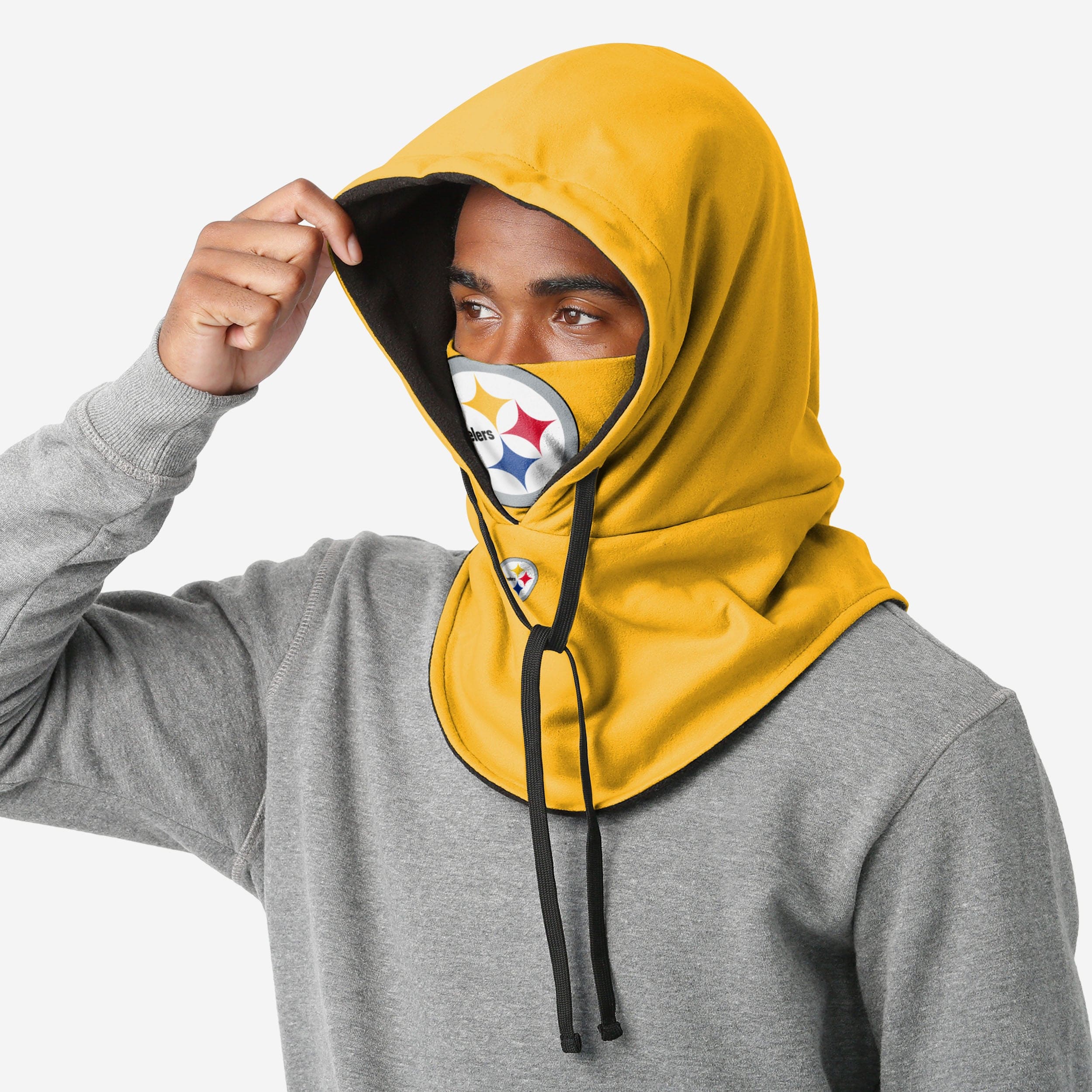 Pittsburgh Steelers Alternate Team Color Drawstring Hooded Gaiter - Image 3