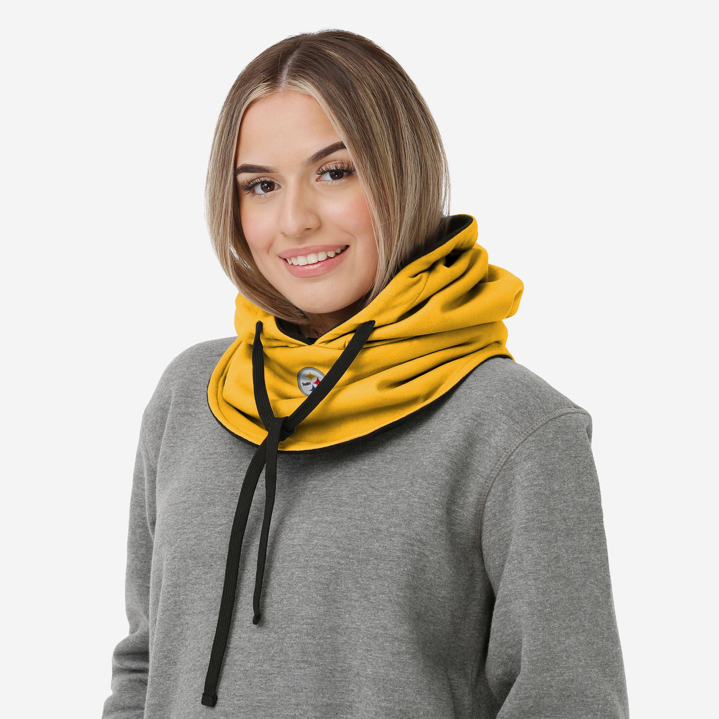 Pittsburgh Steelers Alternate Team Color Drawstring Hooded Gaiter - Image 4