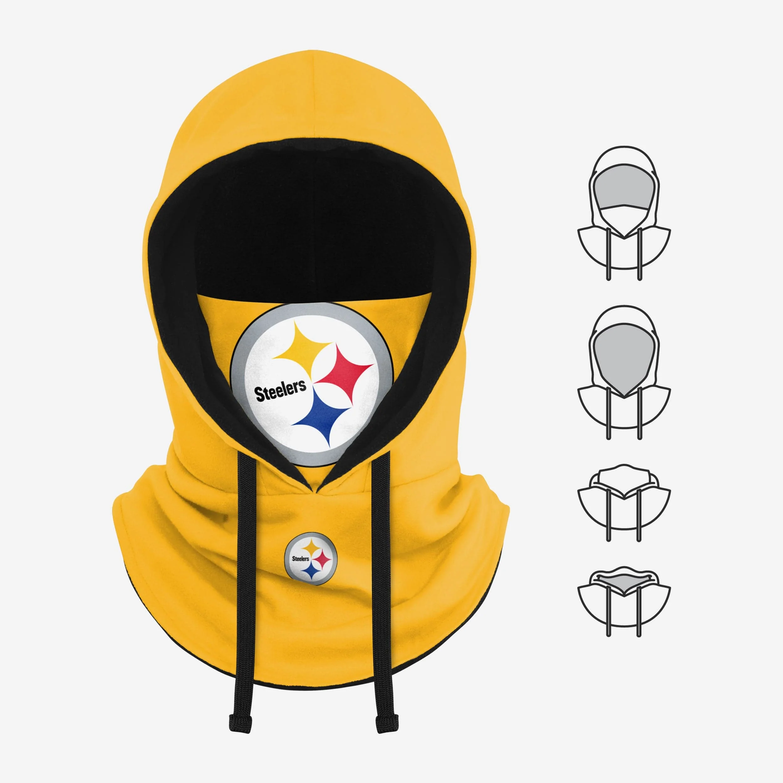 Pittsburgh Steelers Alternate Team Color Drawstring Hooded Gaiter - Image 5