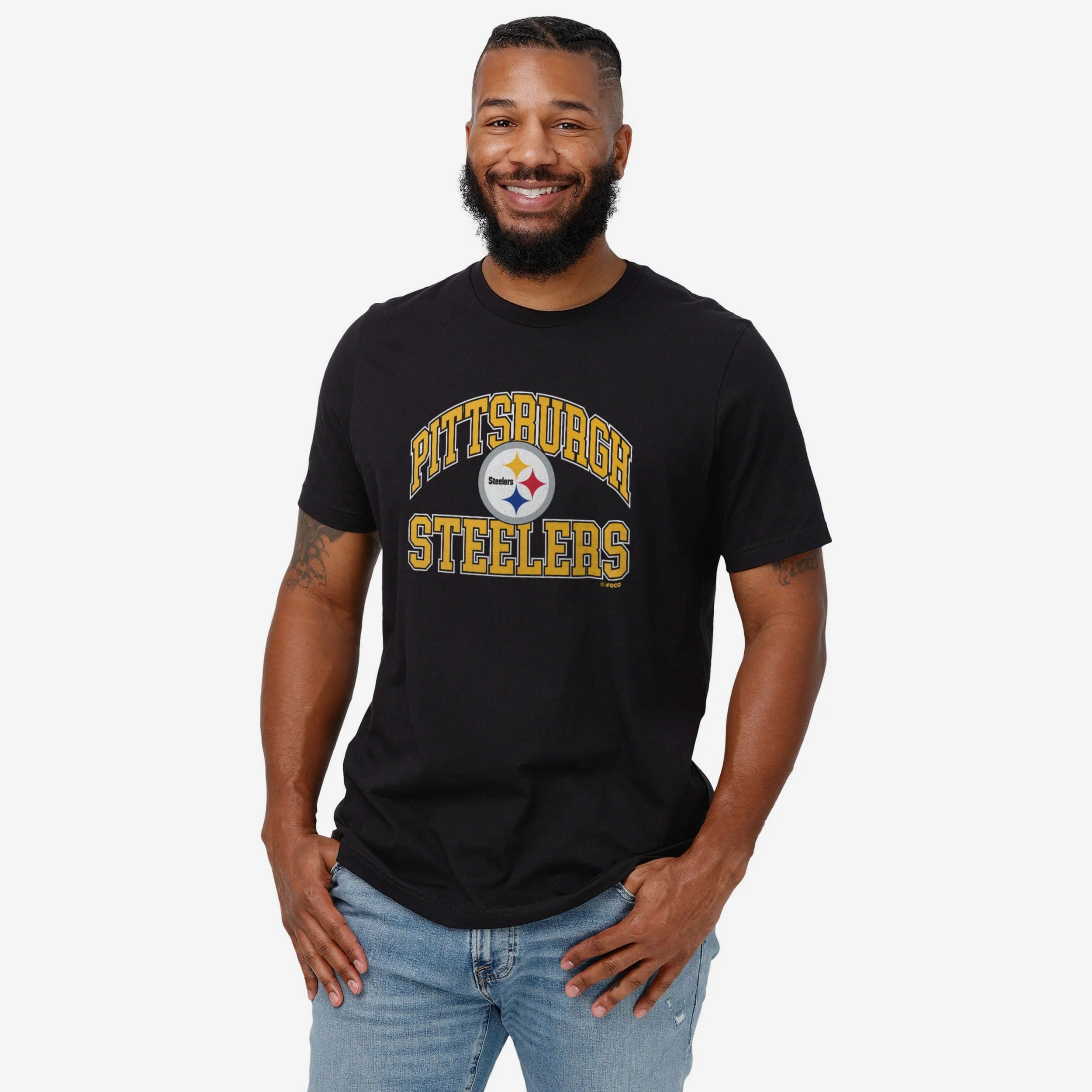 Pittsburgh Steelers Arched Wordmark T-Shirt - Image 2