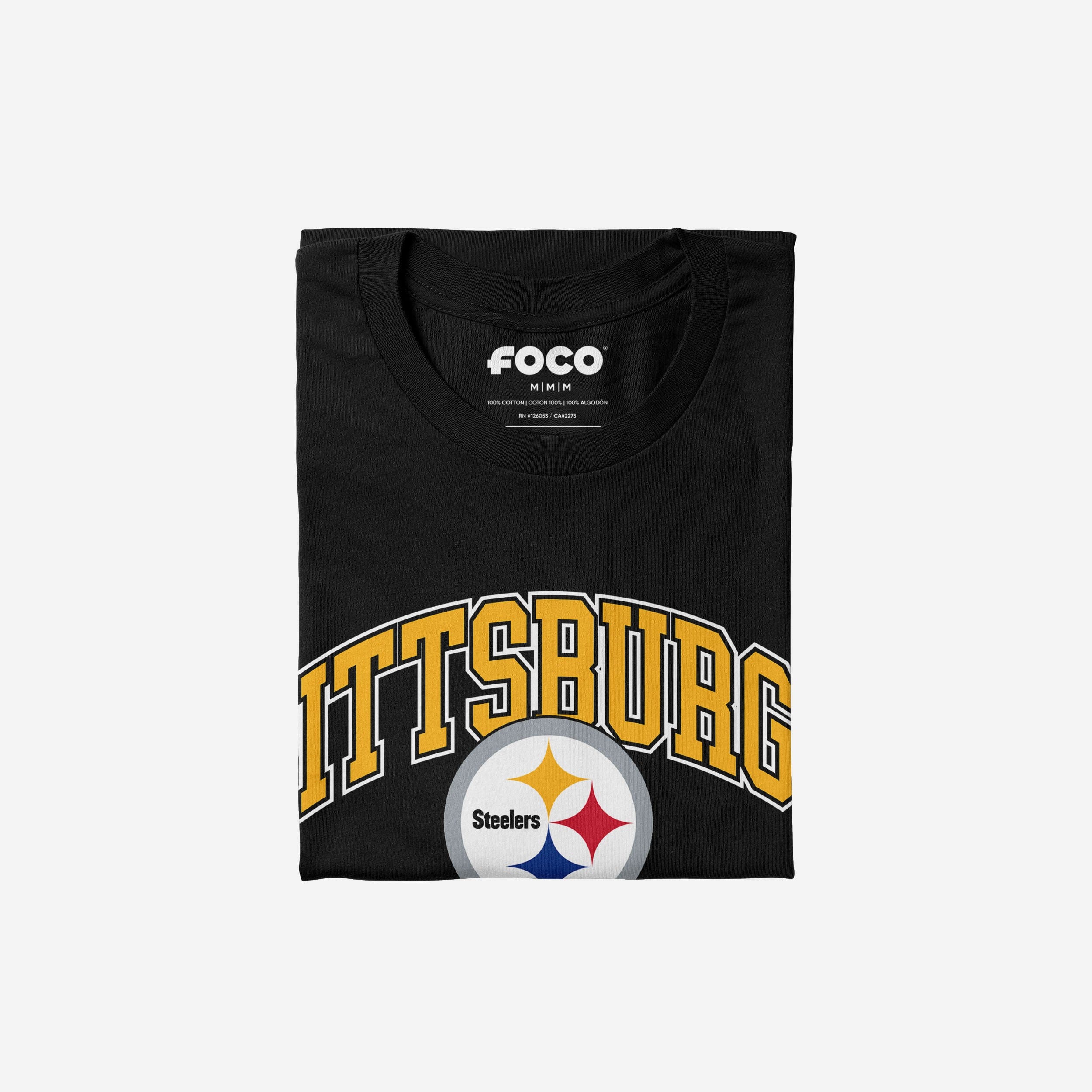 Pittsburgh Steelers Arched Wordmark T-Shirt - Image 4