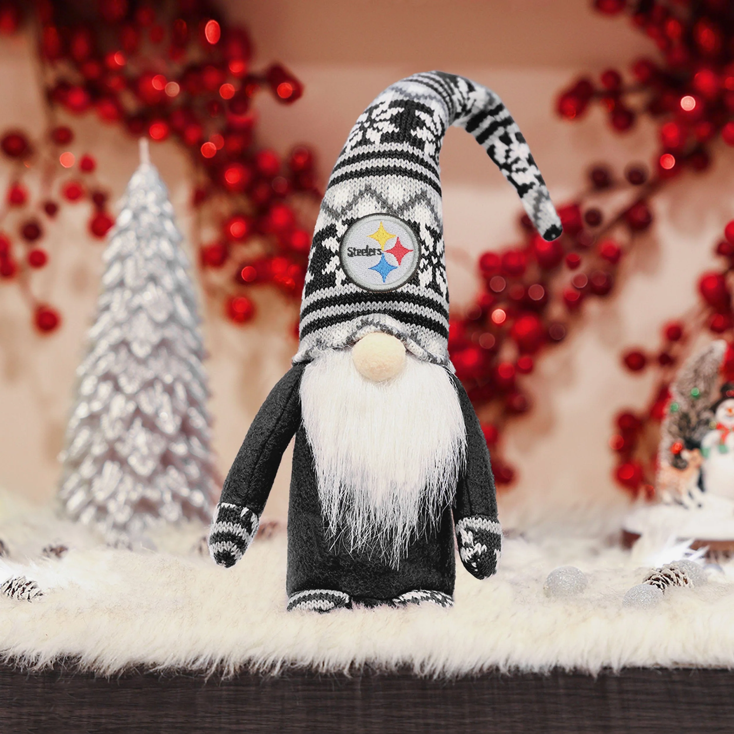 Pittsburgh Steelers Bent Hat Plush Gnome - Image 2