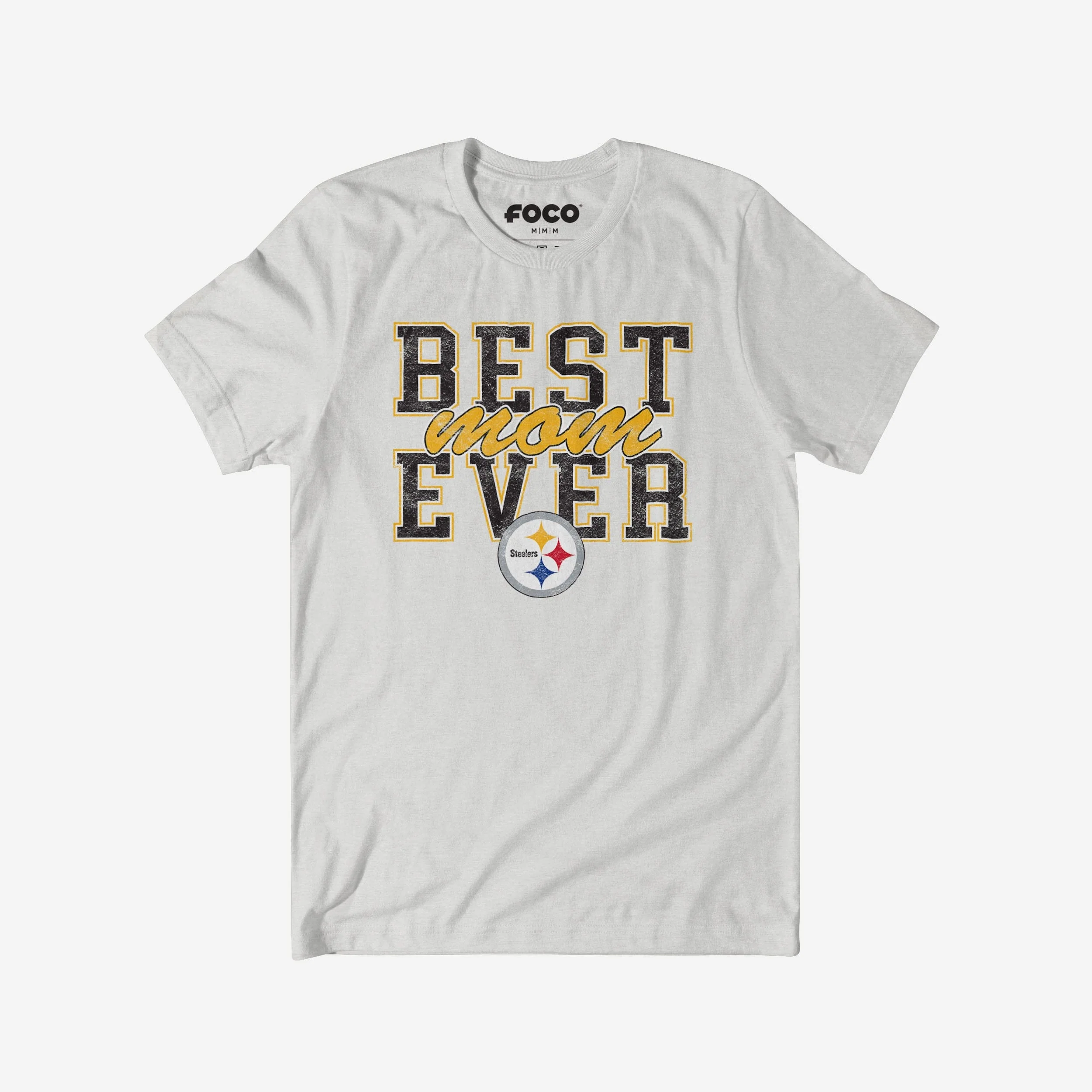 Pittsburgh Steelers Best Mom Ever Stacked T-Shirt