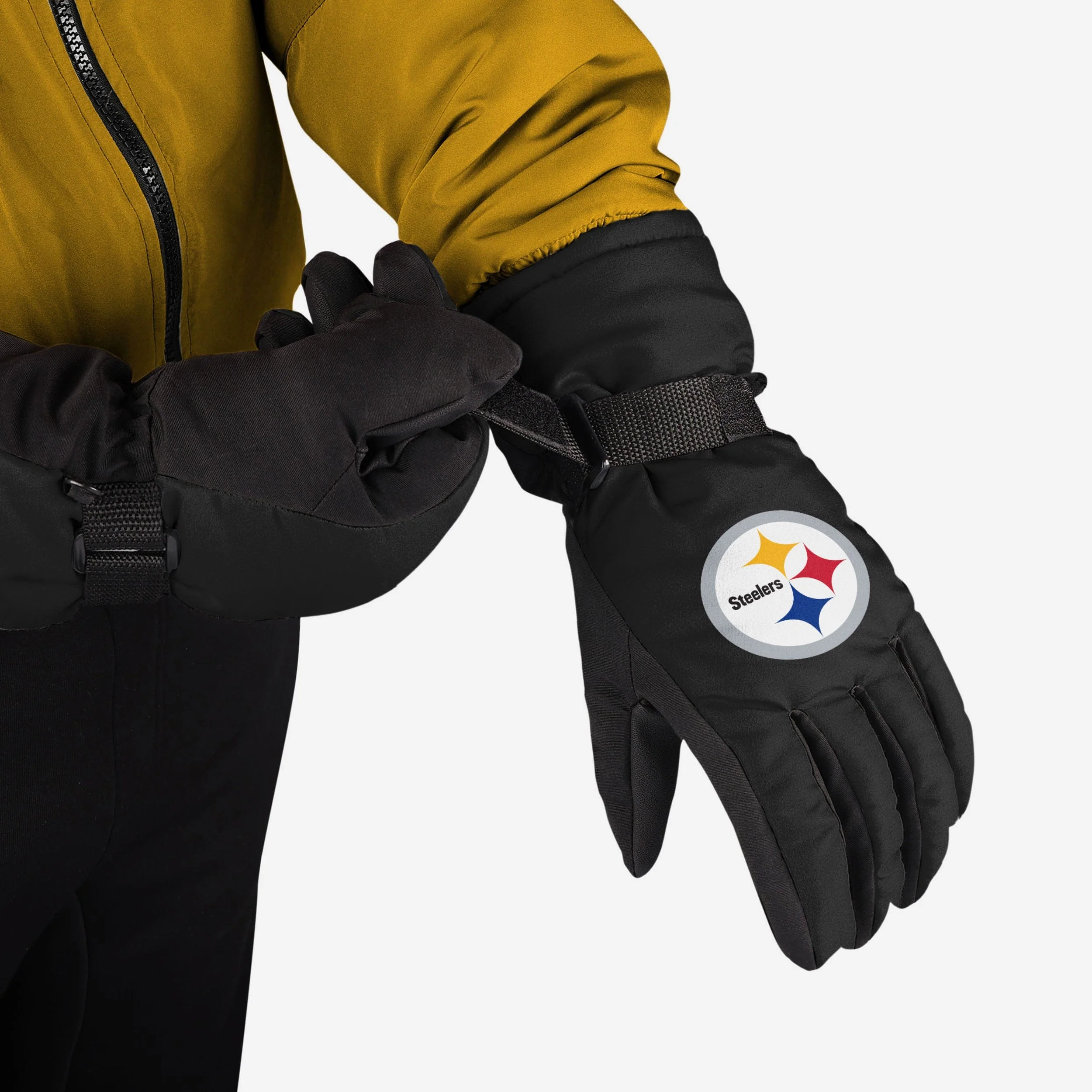 Pittsburgh Steelers Big Logo Insulated Gloves - Image 2