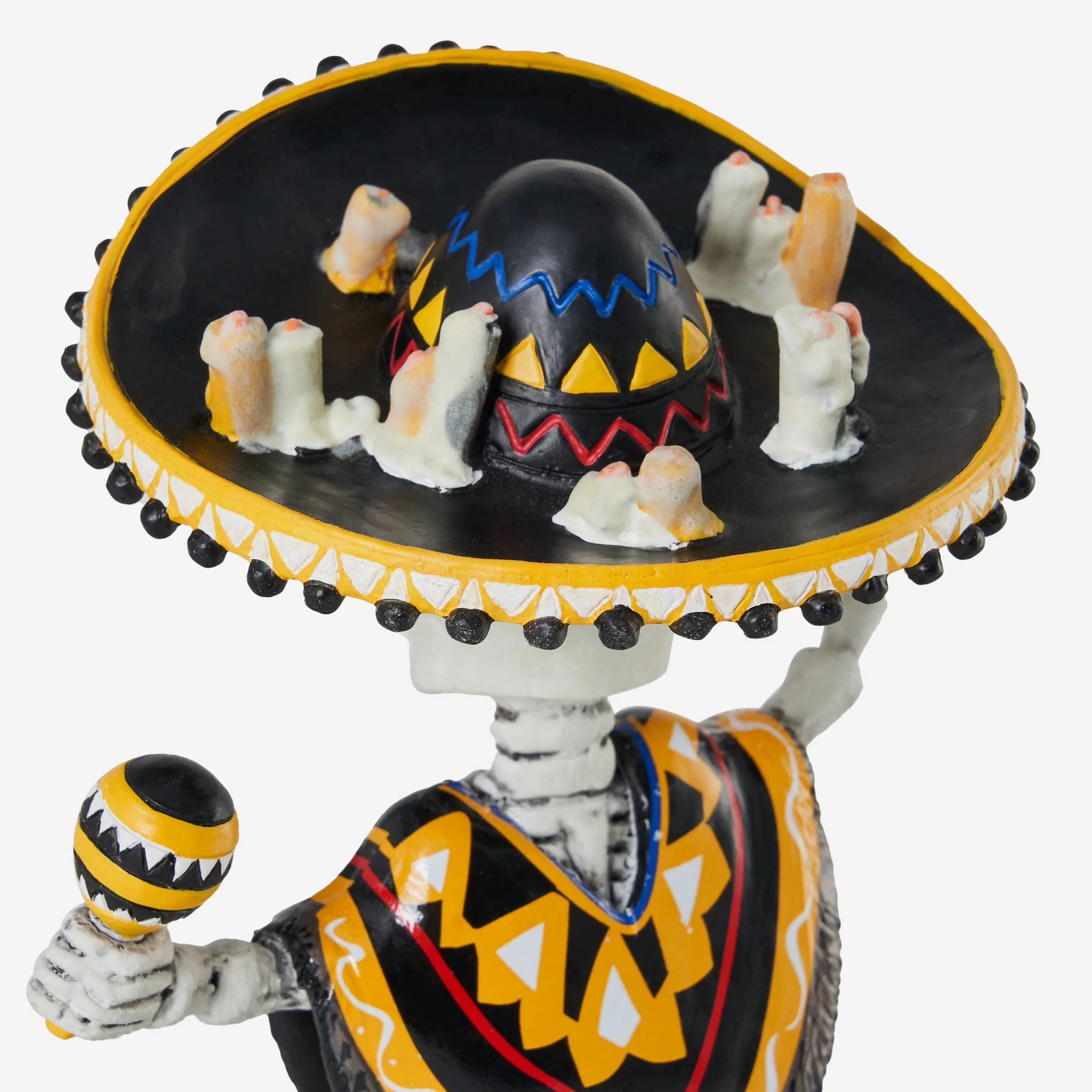 Pittsburgh Steelers Calavera Glow in the Dark Bobblehead - Image 5