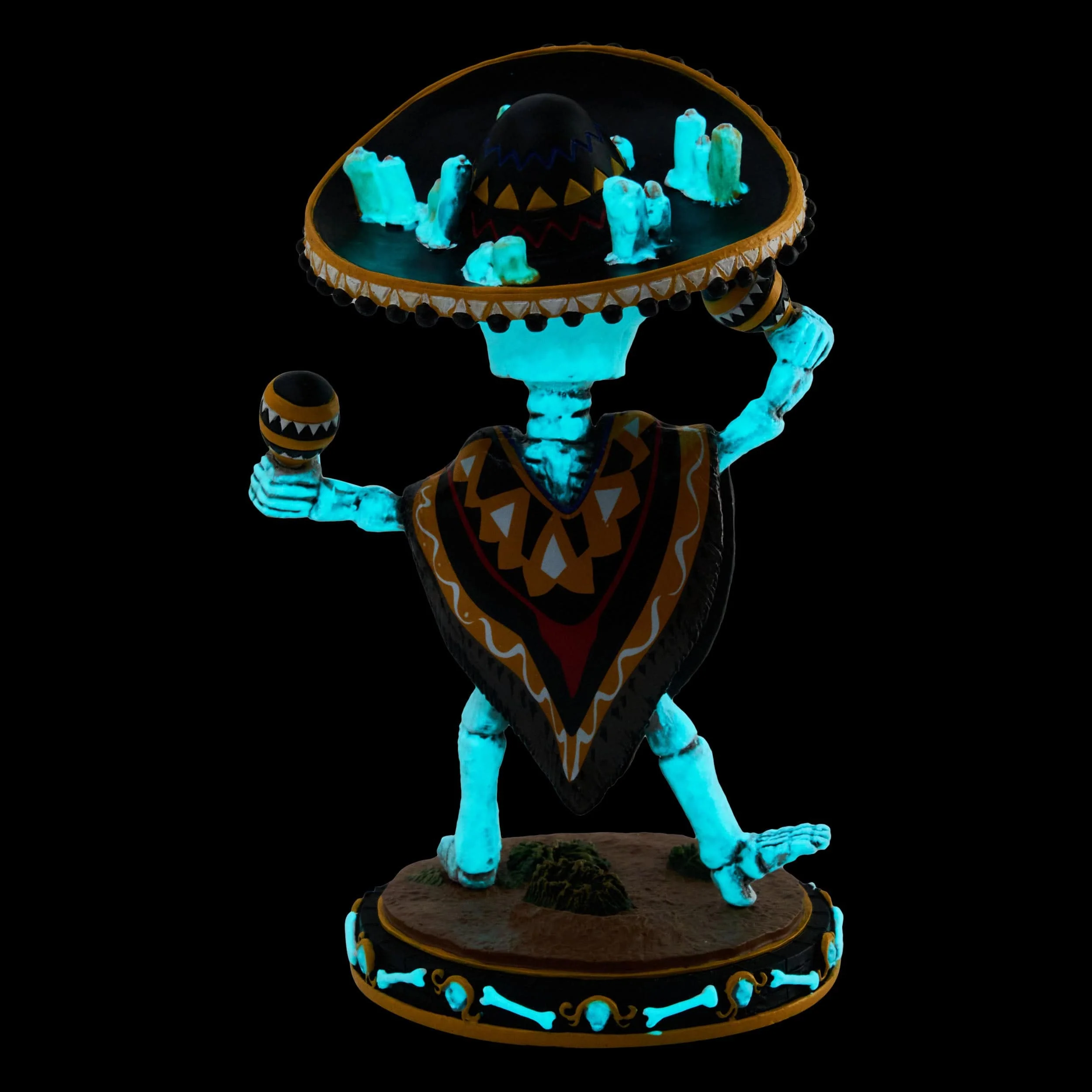 Pittsburgh Steelers Calavera Glow in the Dark Bobblehead - Image 7