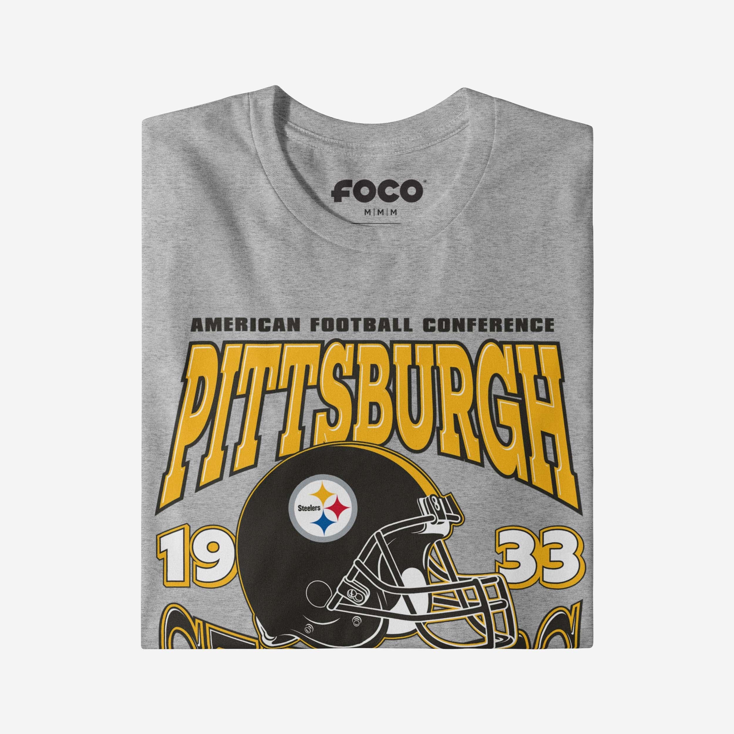 Pittsburgh Steelers Classic Team Helmet Long Sleeve T-Shirt - Image 3