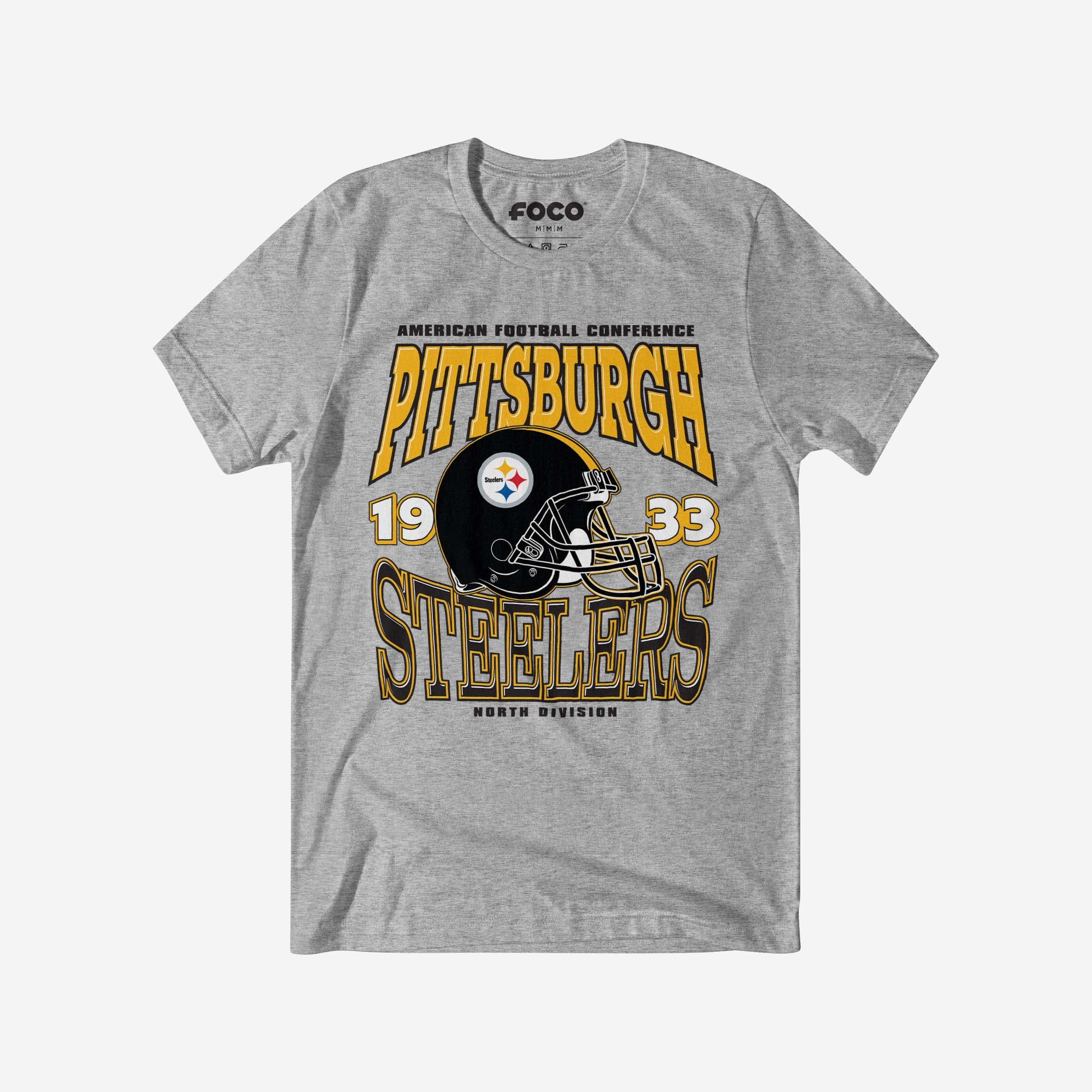 Pittsburgh Steelers Classic Team Helmet T-Shirt