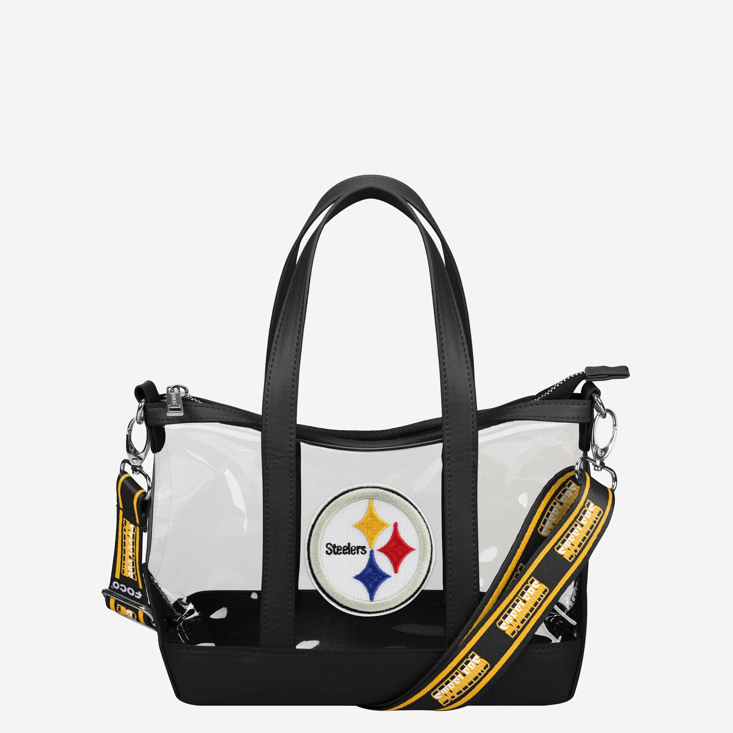 Pittsburgh Steelers Clear Crossbody Mini Tote Bag