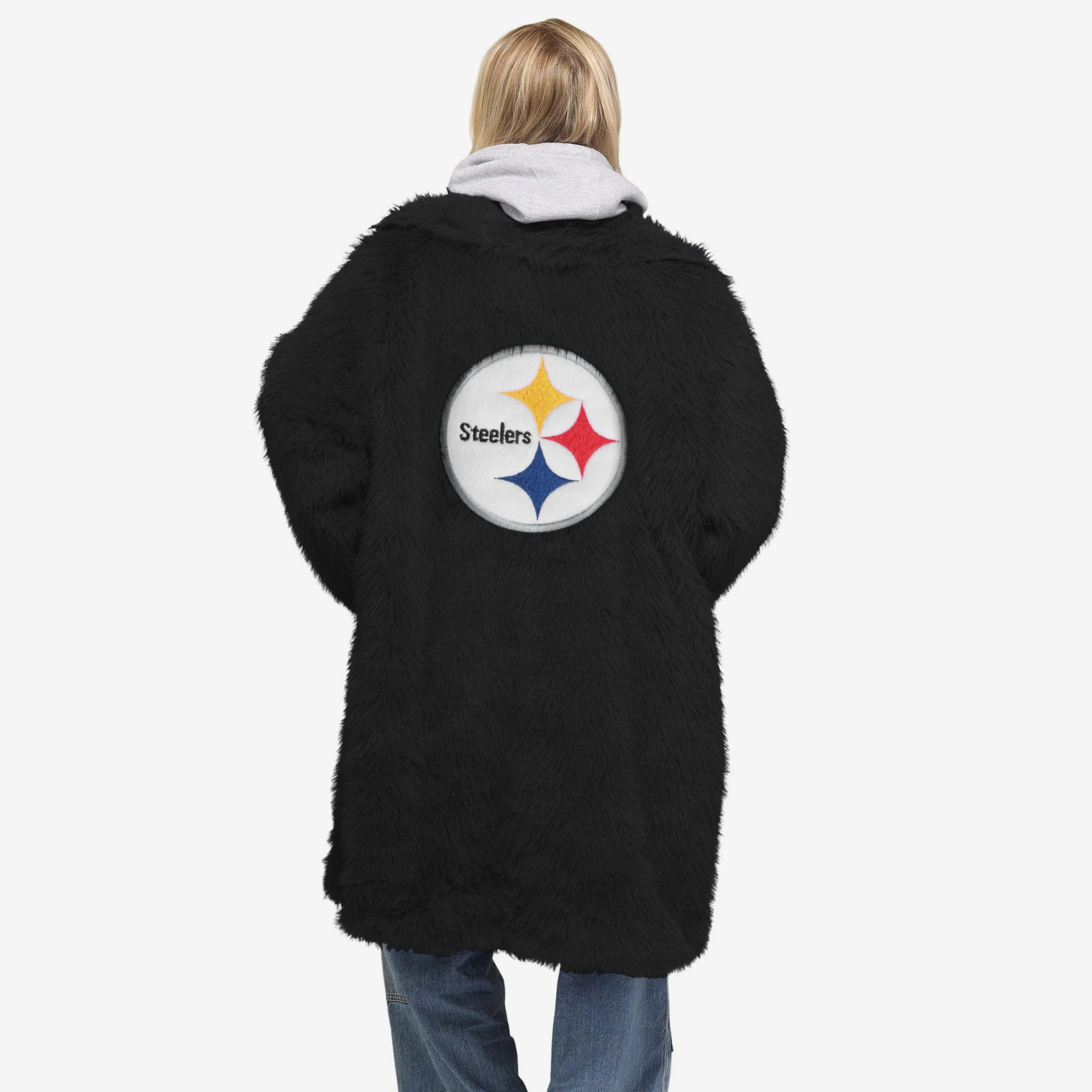Pittsburgh Steelers Faux Fur Long Jacket