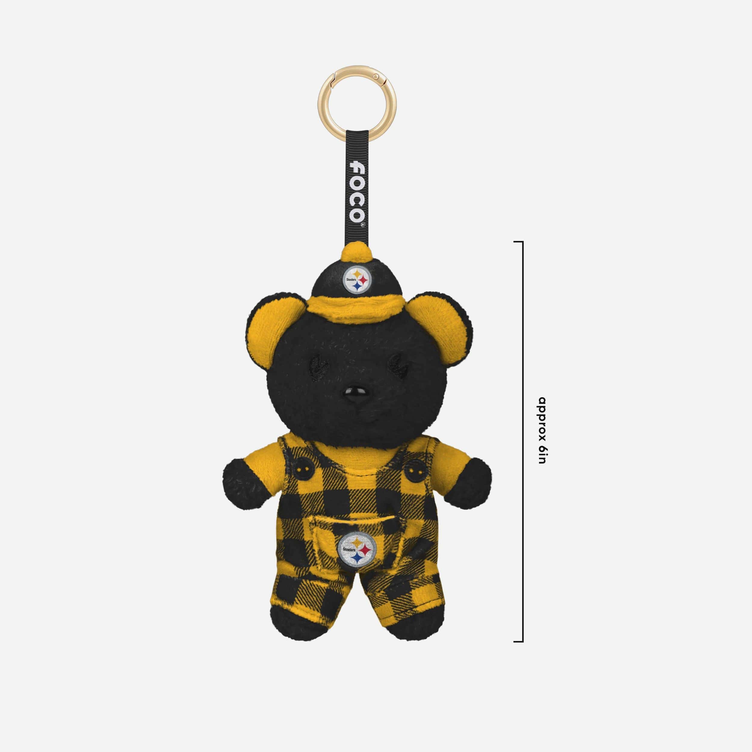 Pittsburgh Steelers FOOCOOS Plush Bag Charm Keychain Blind Box Series 1 - Image 3