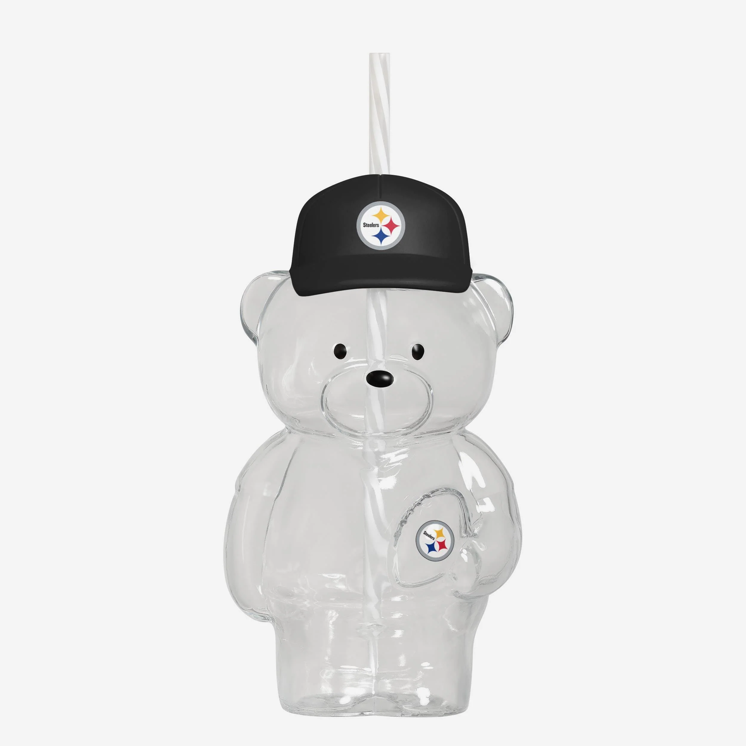 Pittsburgh Steelers Glass Bear Tumbler