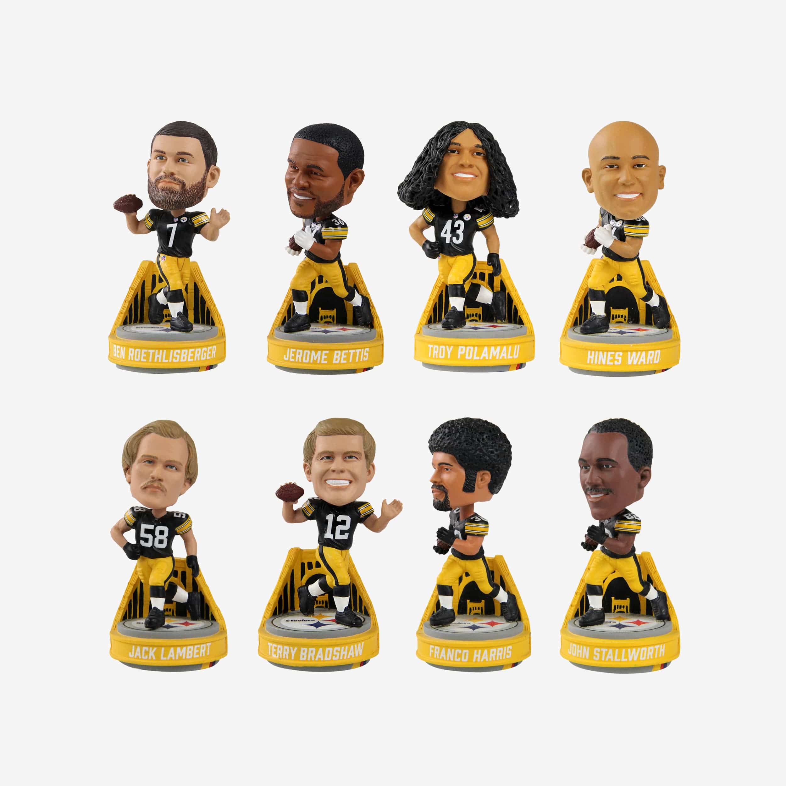 Pittsburgh Steelers Gridiron Legends Mini Bobblehead Boxed Set