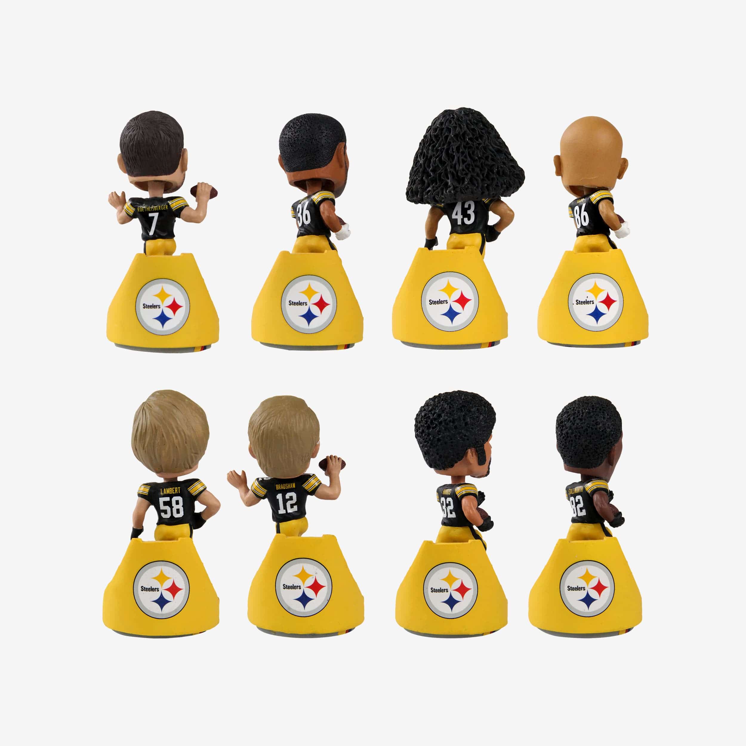 Pittsburgh Steelers Gridiron Legends Mini Bobblehead Boxed Set - Image 2