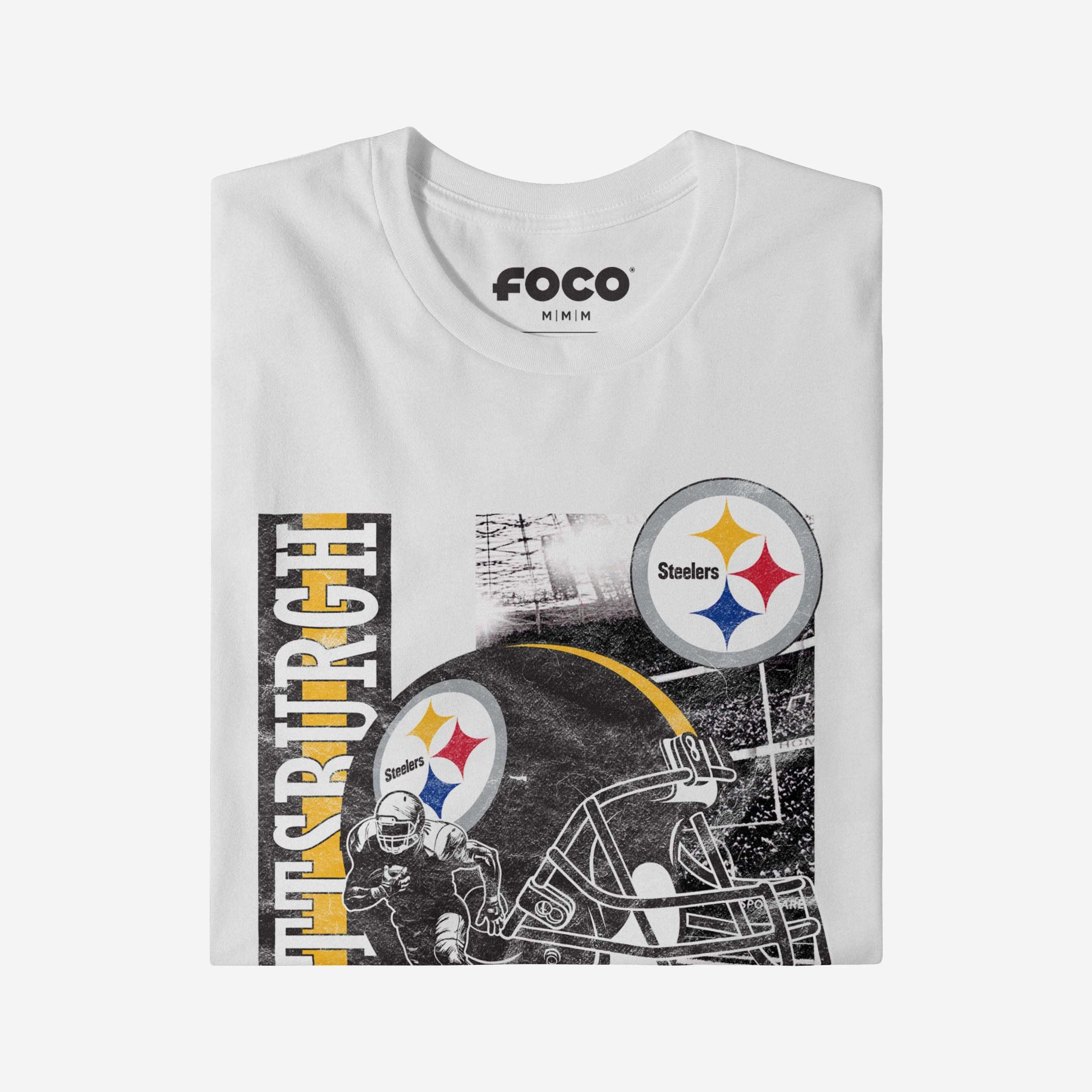Pittsburgh Steelers Helmet Dash T-Shirt - Image 4