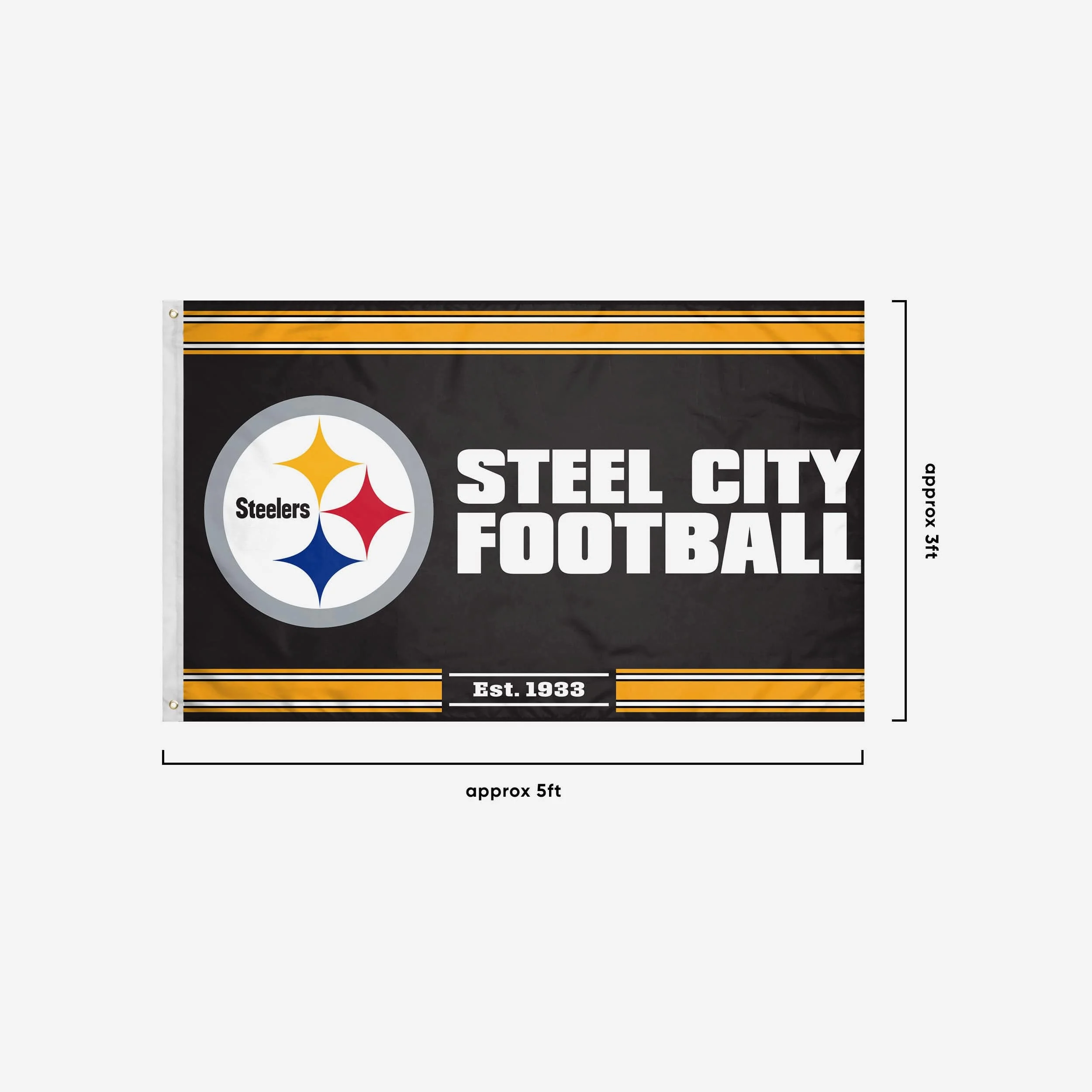 Pittsburgh Steelers Horizontal Slogan Flag - Image 3