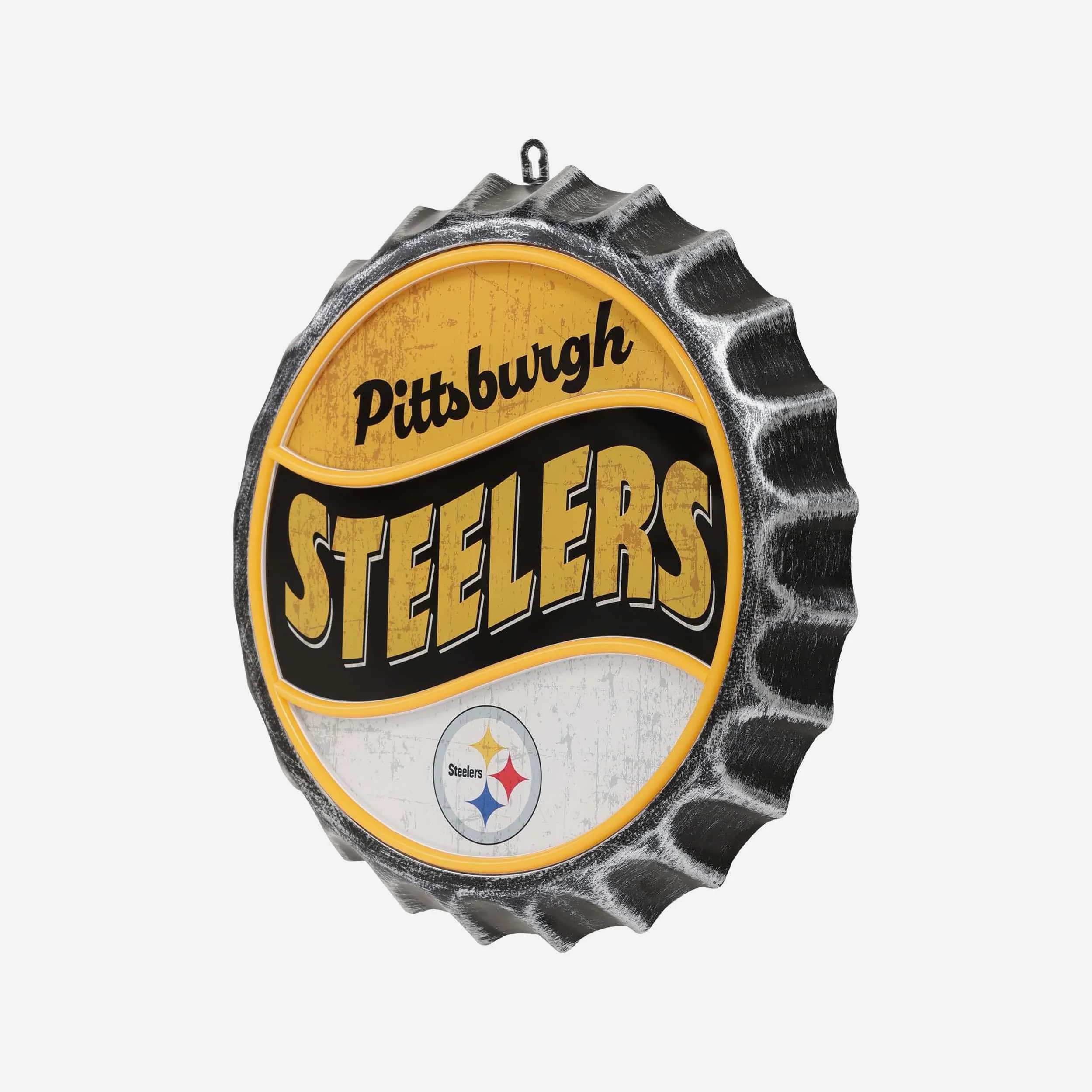 Pittsburgh Steelers LED Neon Backlit Bottle Cap Wall Sign - Image 3