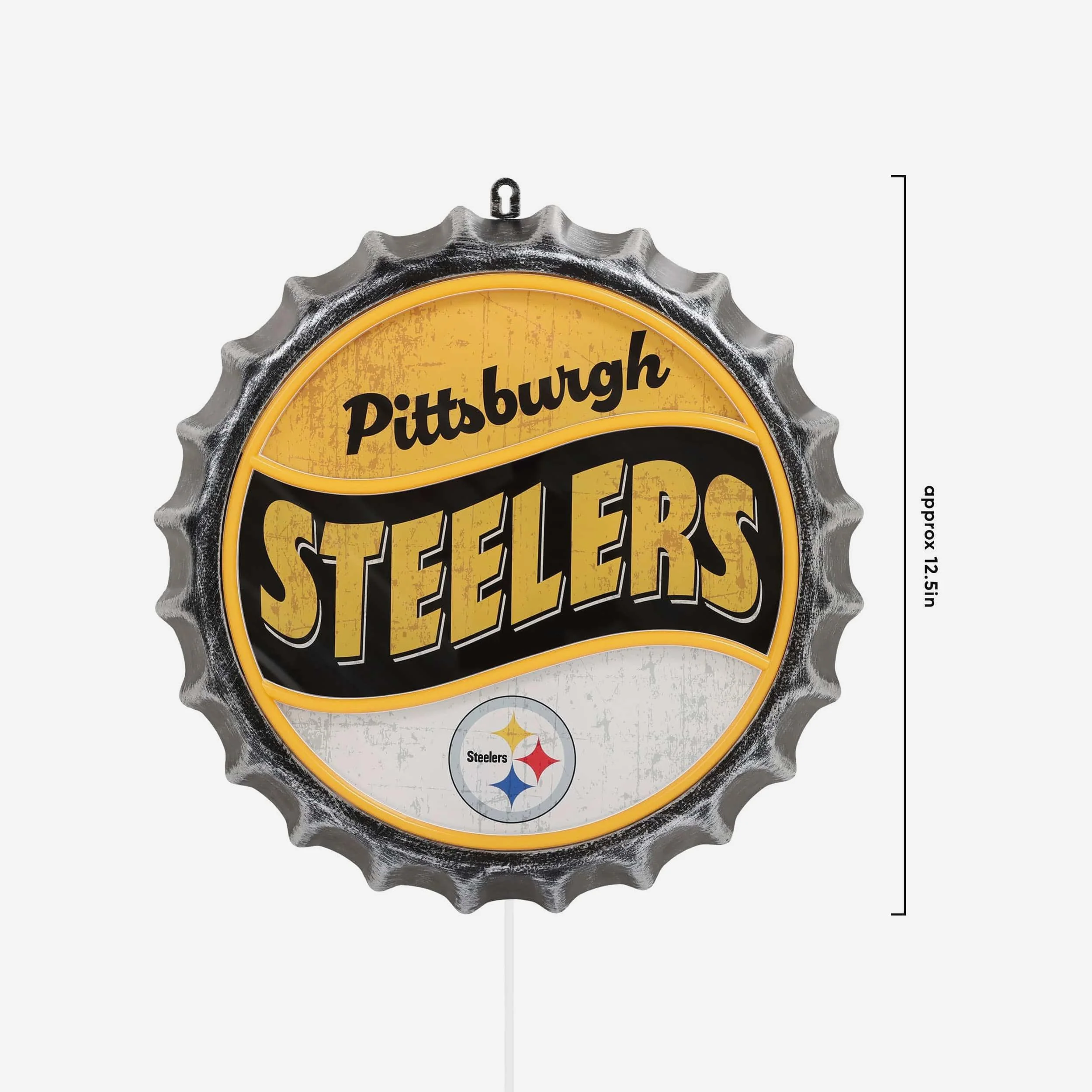 Pittsburgh Steelers LED Neon Backlit Bottle Cap Wall Sign - Image 5