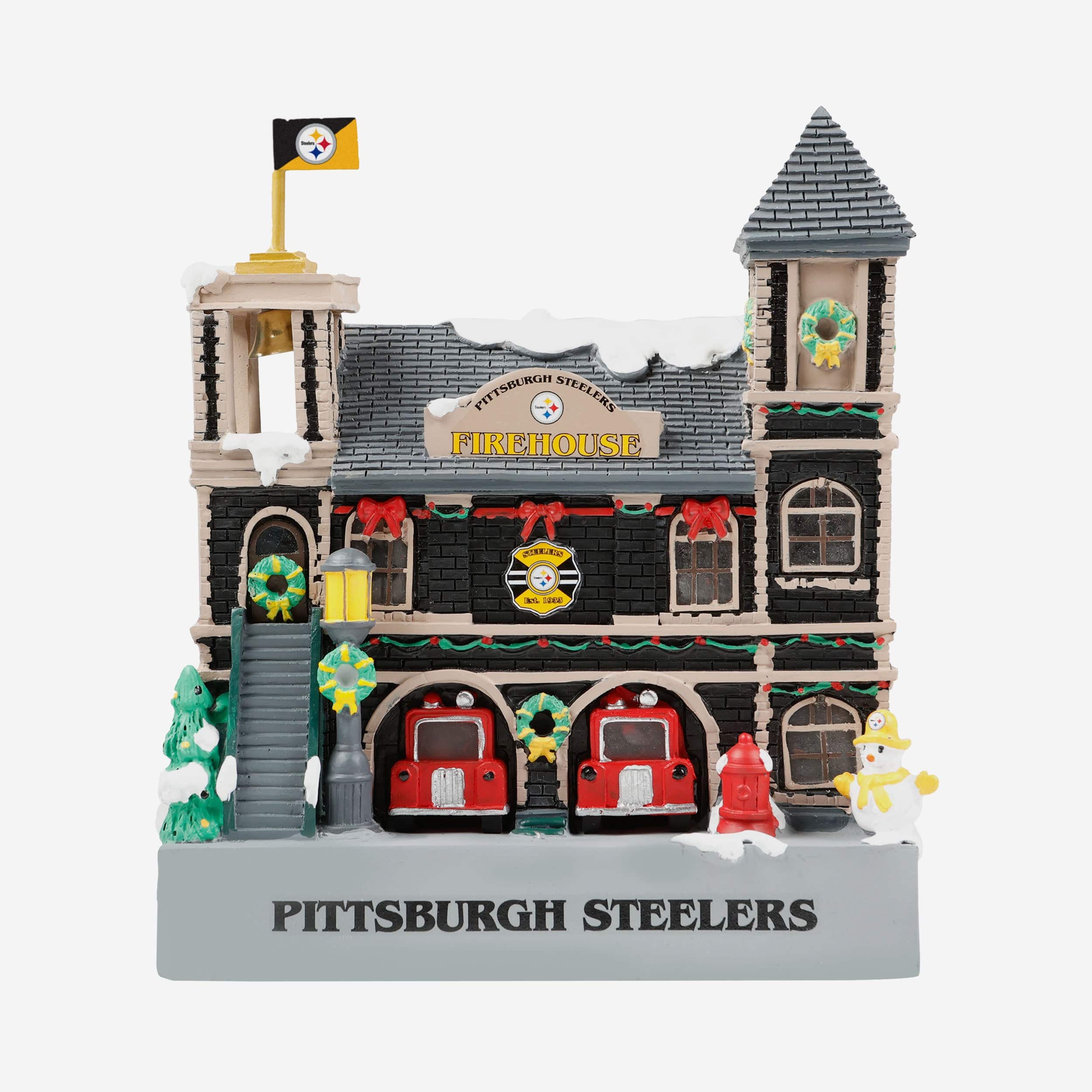 Pittsburgh Steelers Light Up Resin Team Firehouse