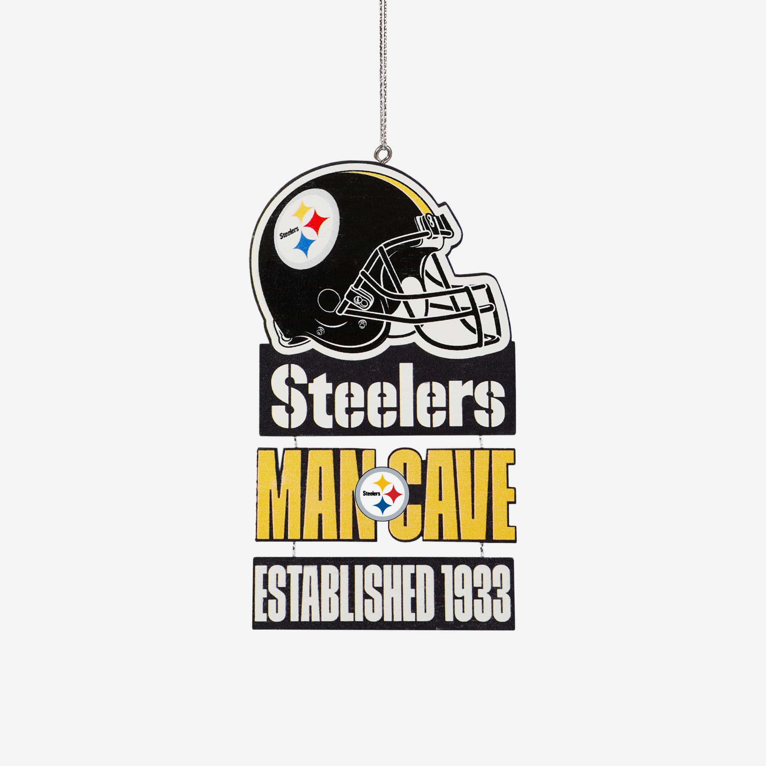 Pittsburgh Steelers Mancave Sign Ornament