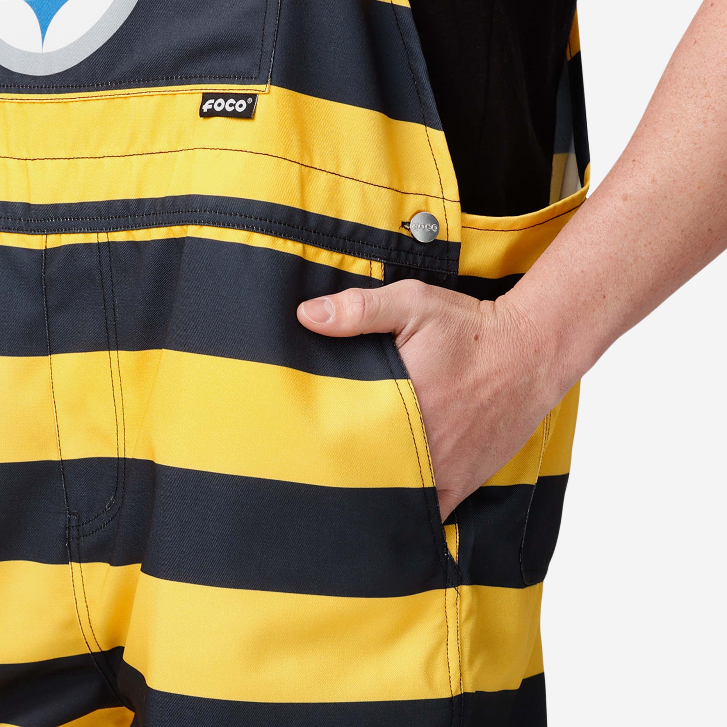 Pittsburgh Steelers Mens Thematic Bib Shortalls - Image 4