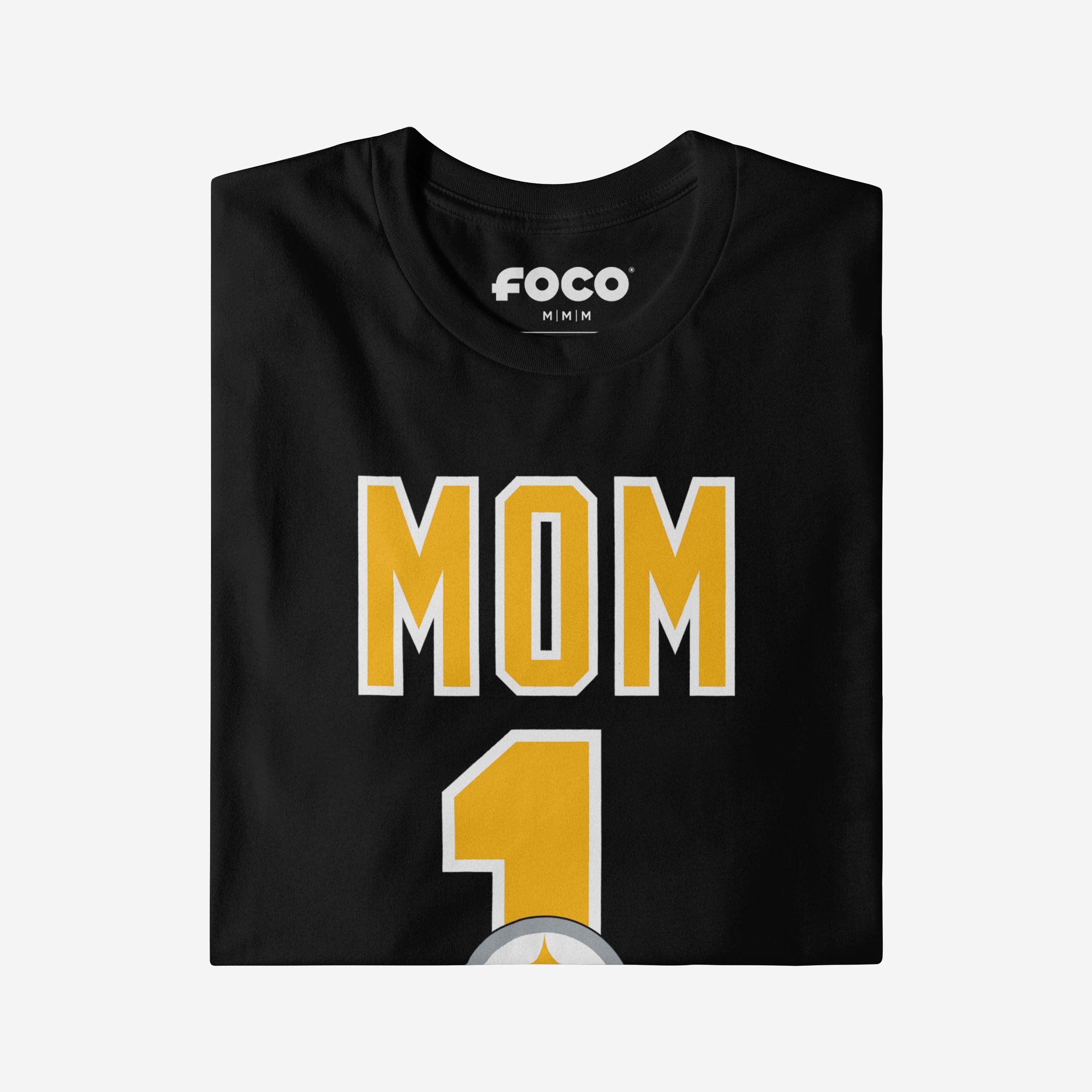 Pittsburgh Steelers Number 1 Mom T-Shirt - Image 4