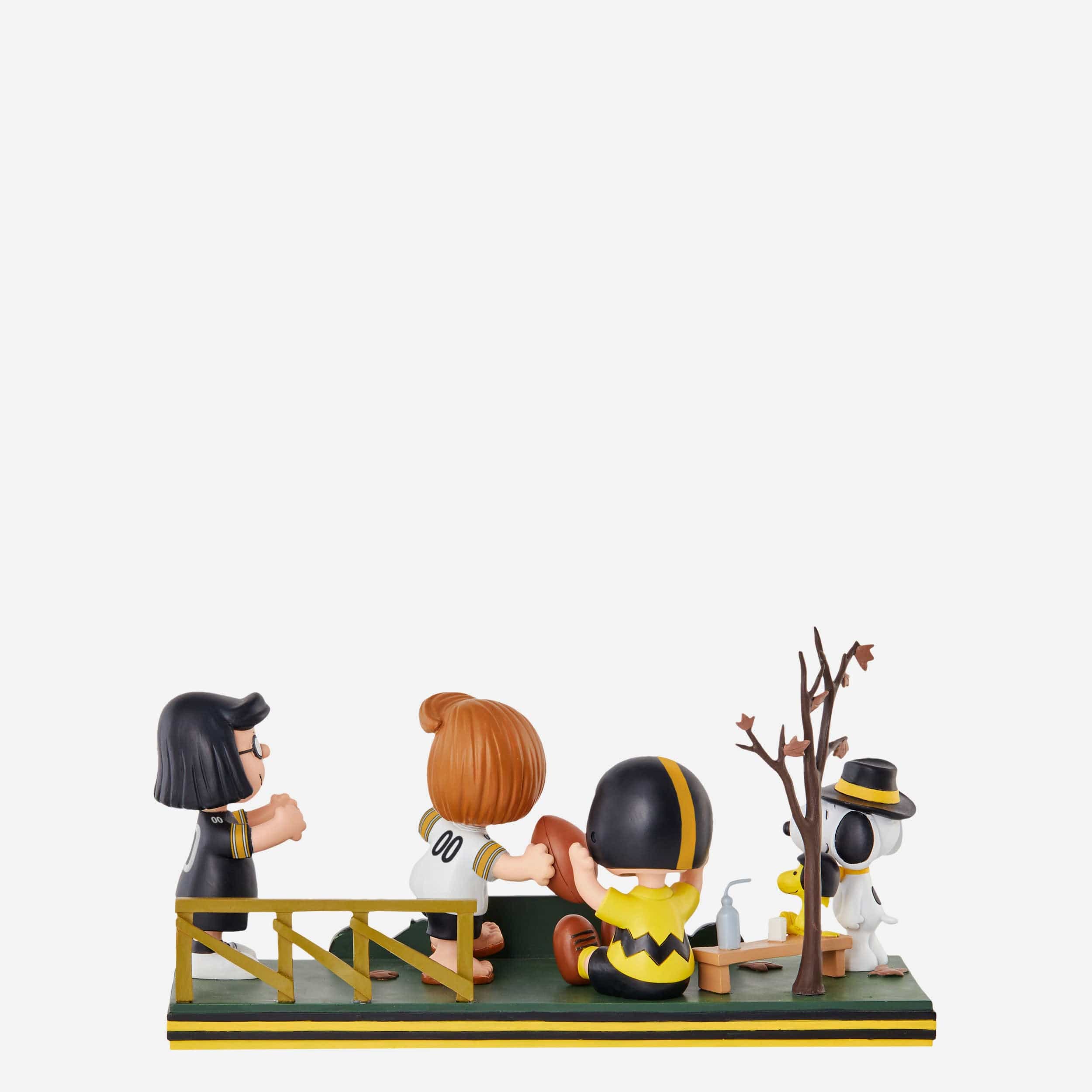 Pittsburgh Steelers Peanuts Gang Mini Bobblehead Scene - Image 8