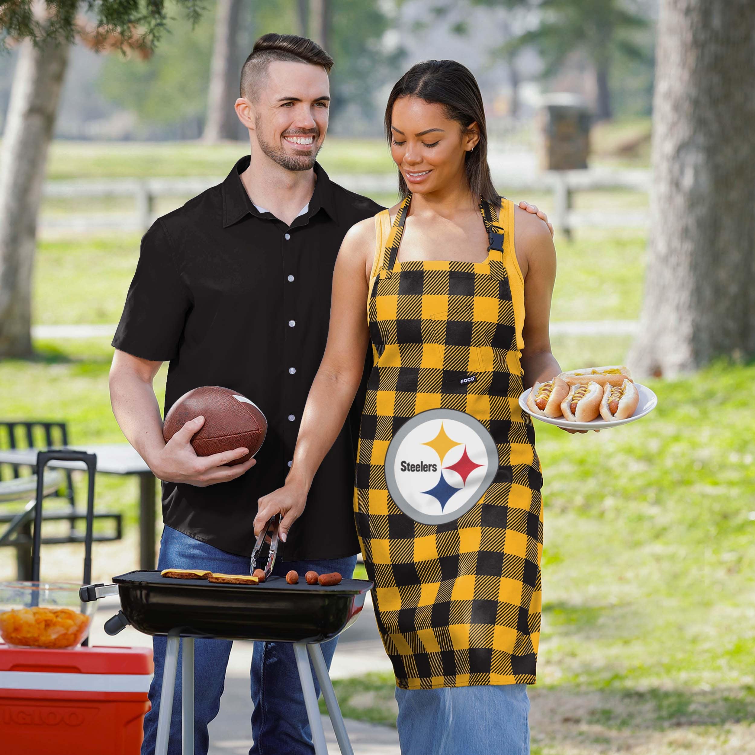 Pittsburgh Steelers Plaid Apron - Image 5