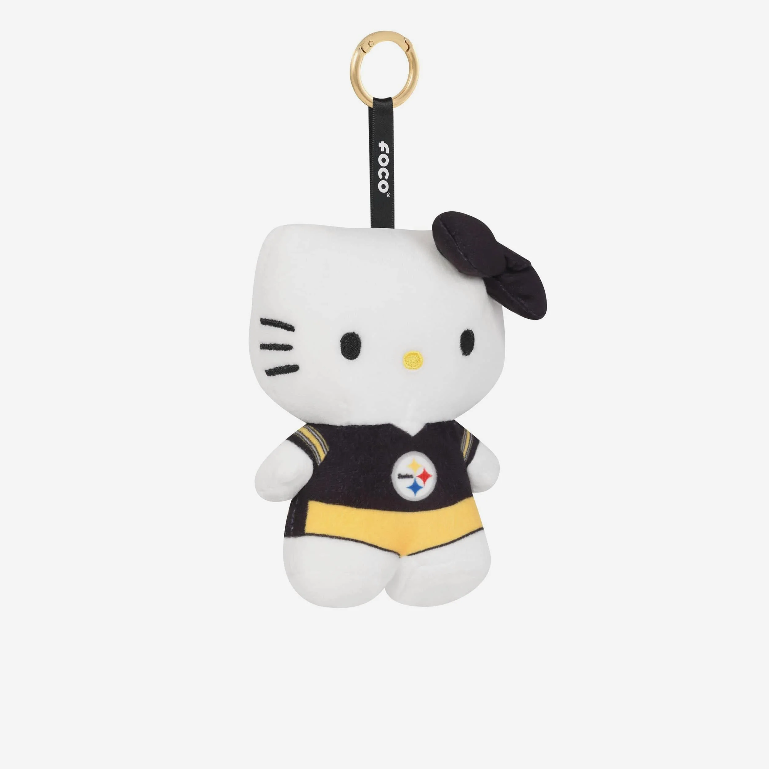 Pittsburgh Steelers Plush Hello Kitty® Bag Charm Keychain - Image 3
