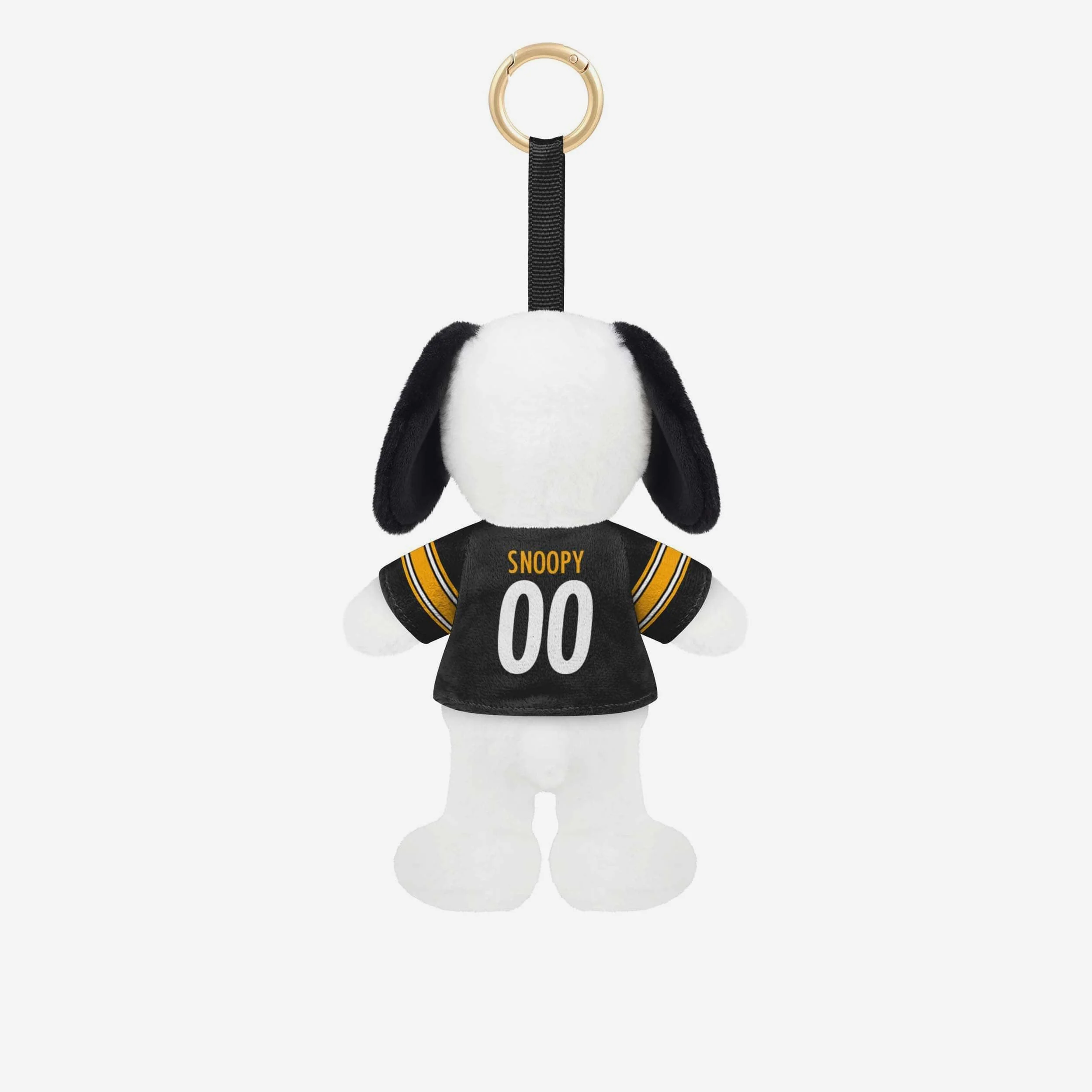 Pittsburgh Steelers Plush Snoopy Peanuts Bag Charm Keychain - Image 2