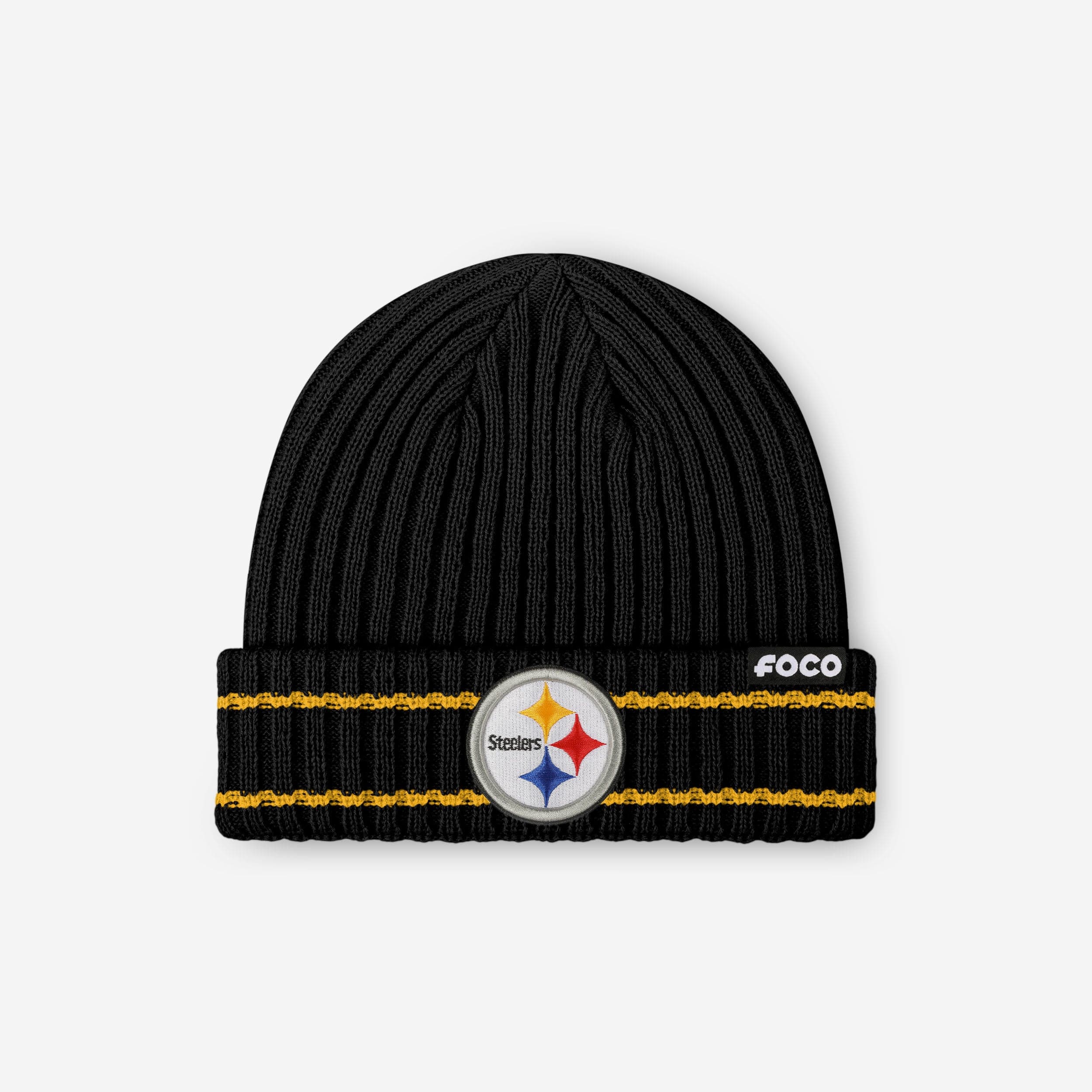 Pittsburgh Steelers Primary Logo Ribbed Beanie