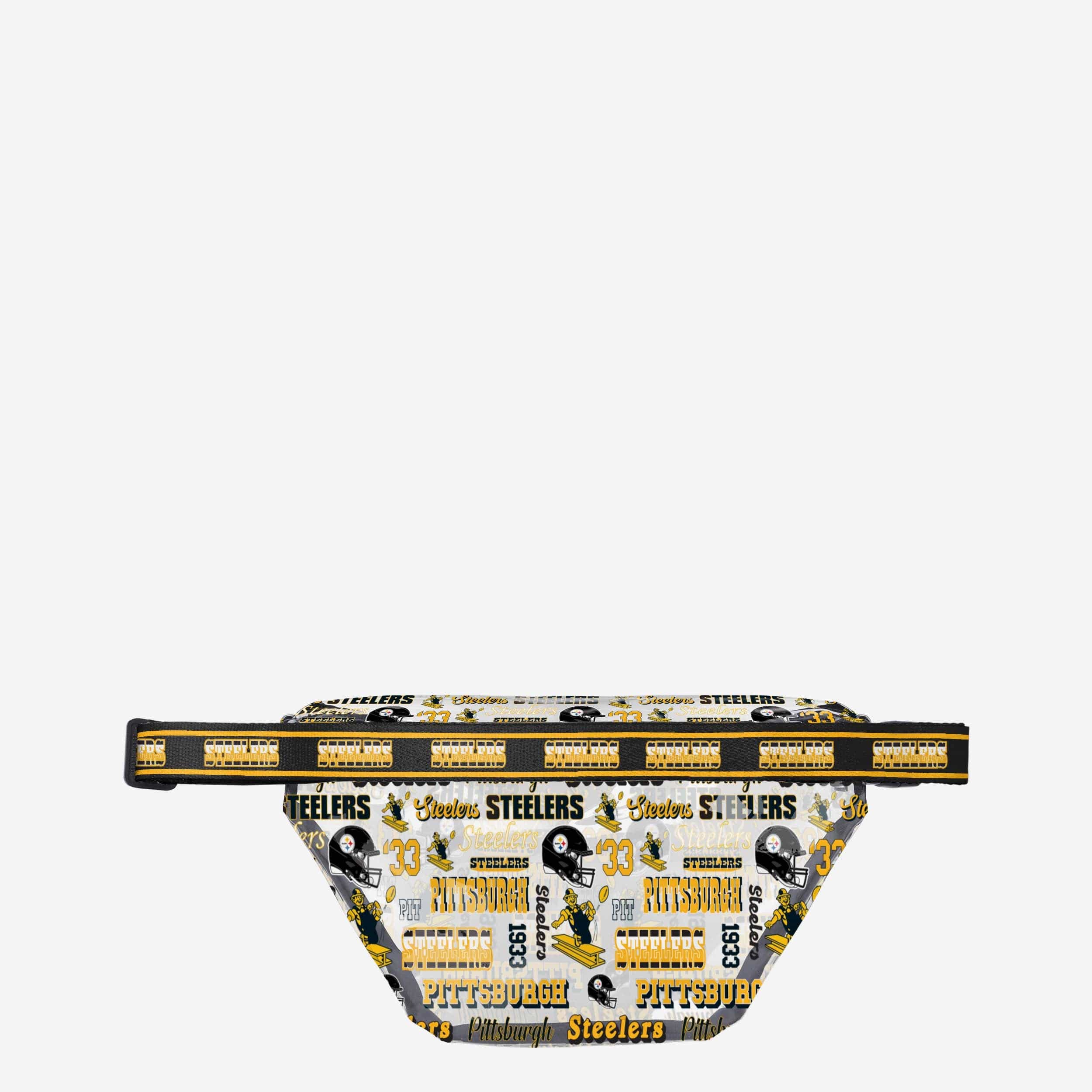 Pittsburgh Steelers Repeat Retro Print Clear Fanny Pack - Image 3