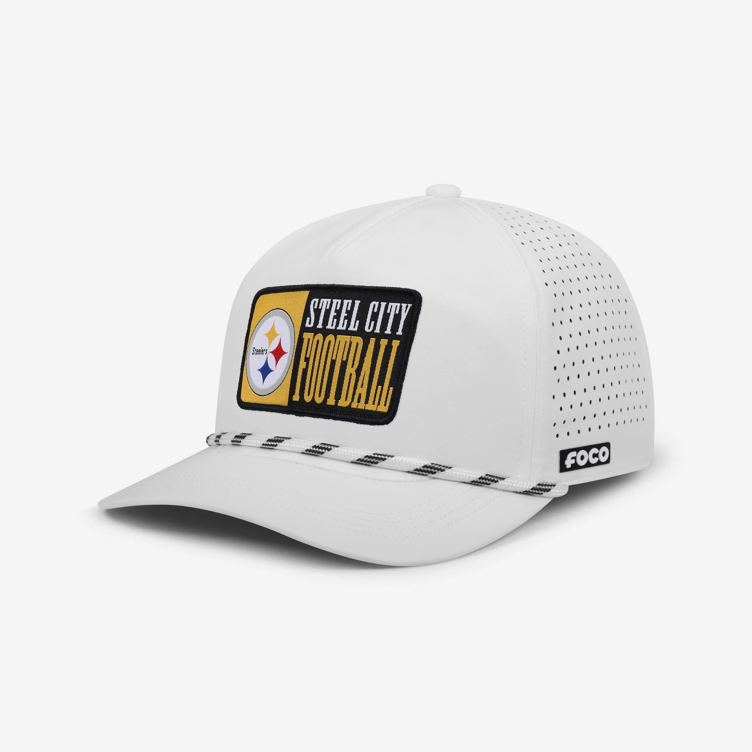 Pittsburgh Steelers Slogan Patch Poly Pro Marquee RF Cap