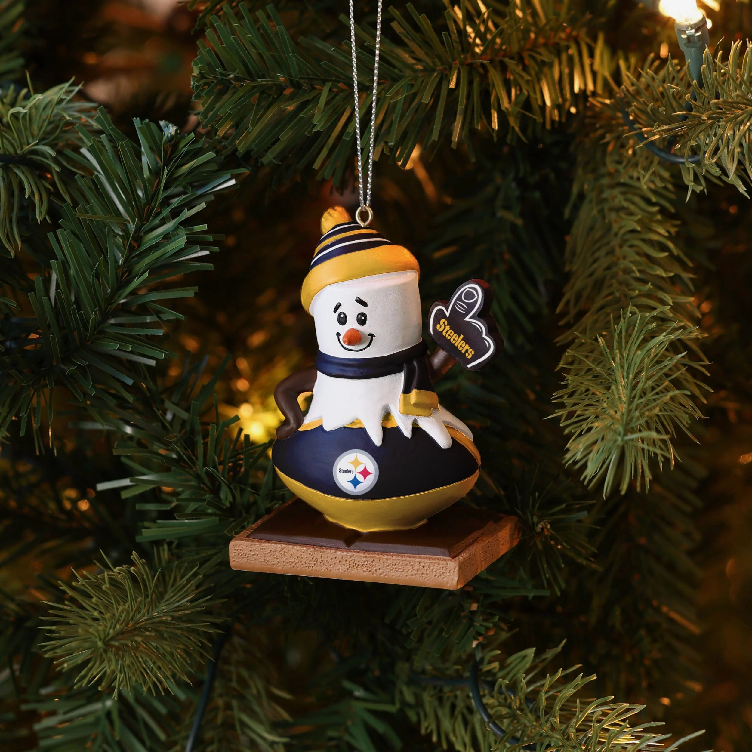 Pittsburgh Steelers Smore On Ball Ornament - Image 4