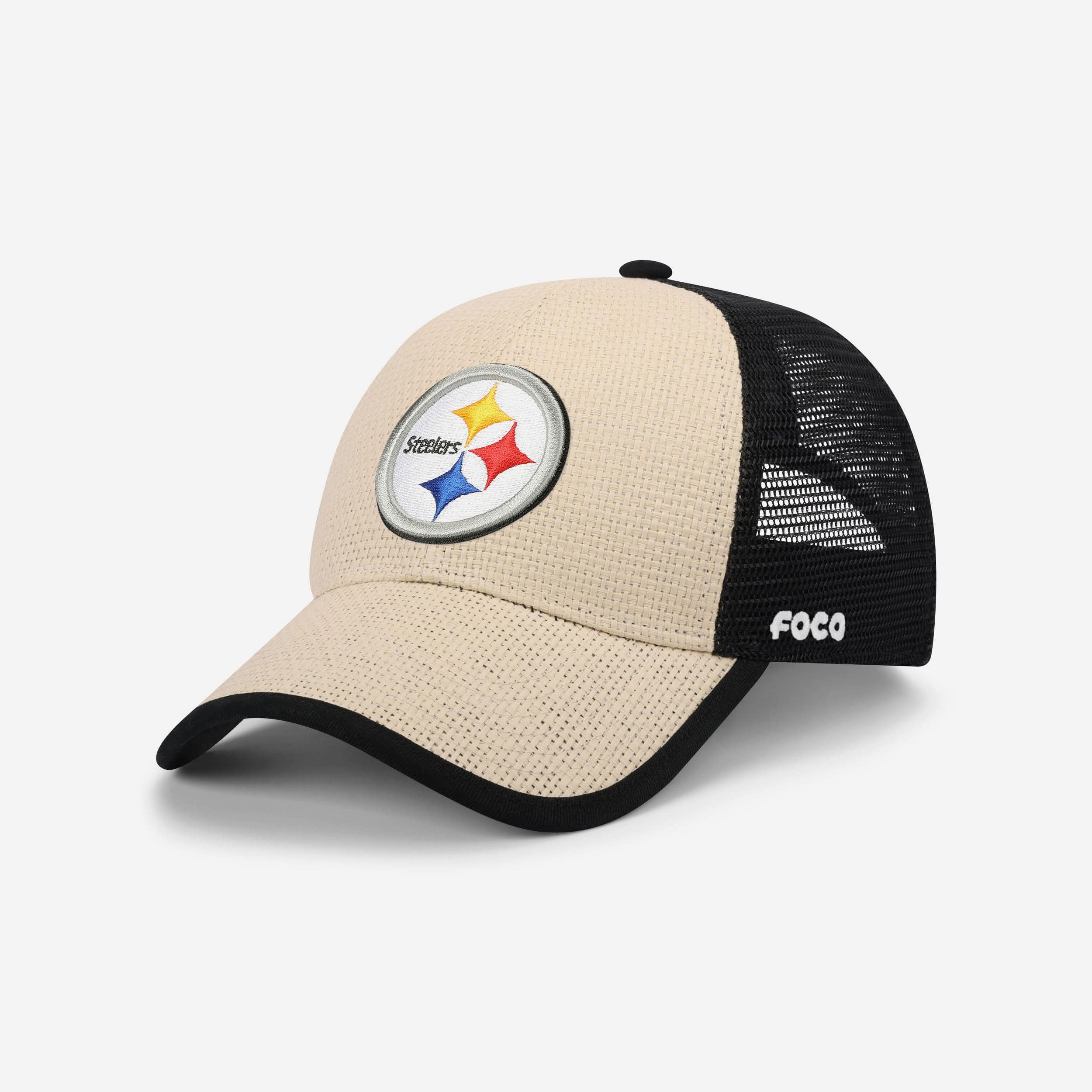 Pittsburgh Steelers Straw Casual Trucker Cap