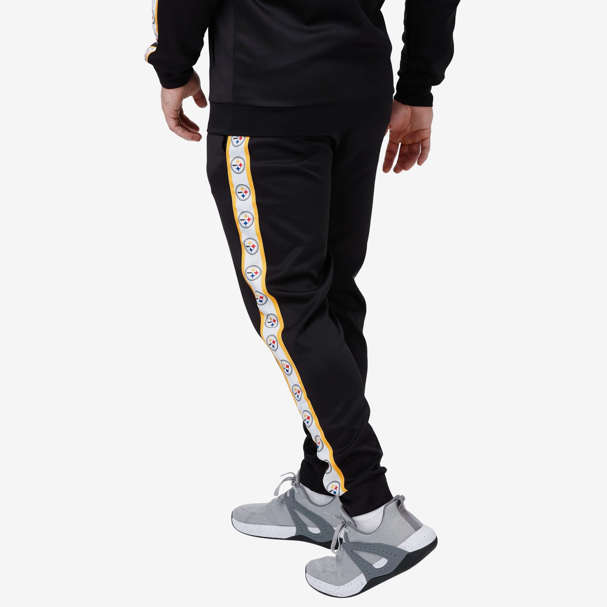 Pittsburgh Steelers Stripe Logo Track Pants - Image 2