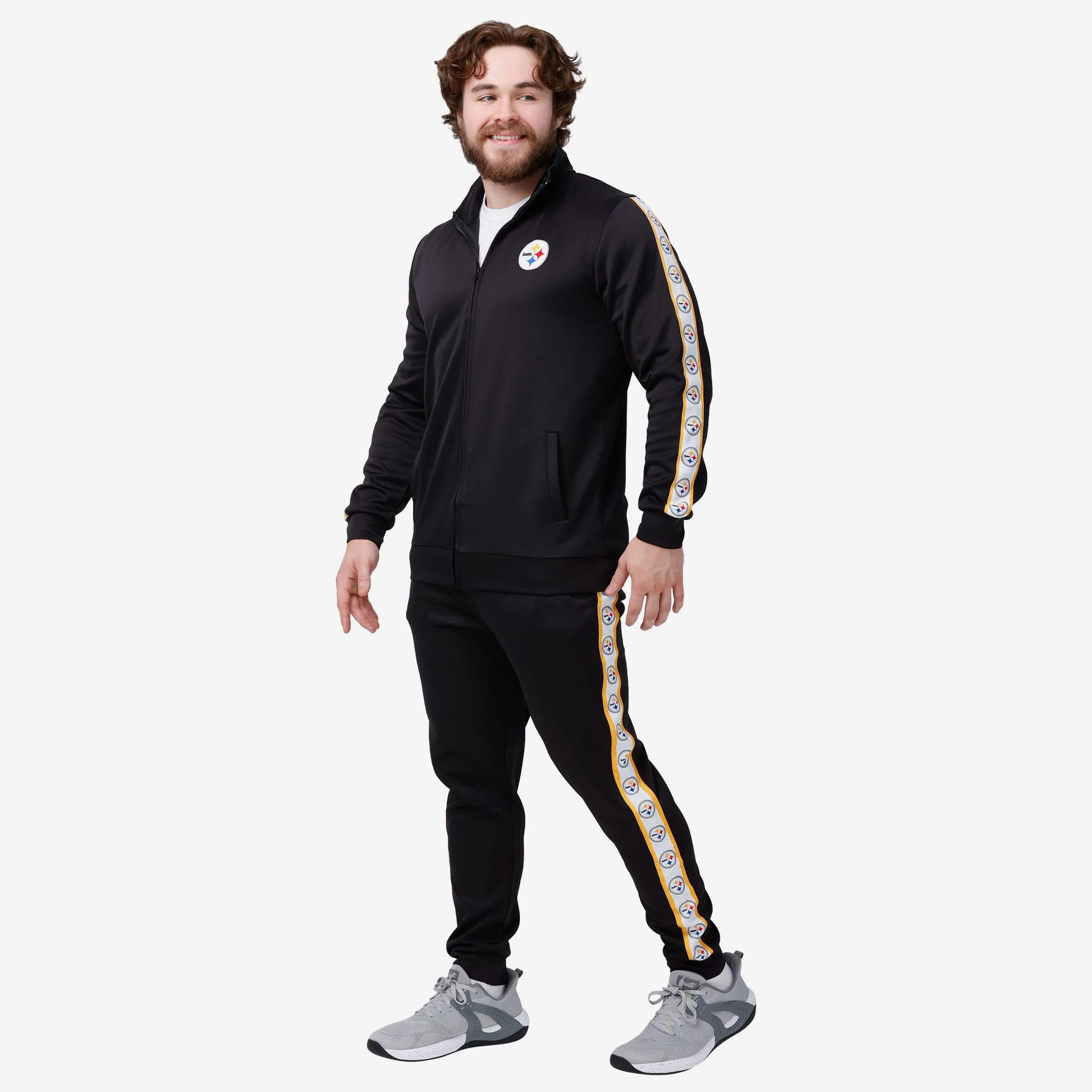 Pittsburgh Steelers Stripe Logo Track Pants - Image 5