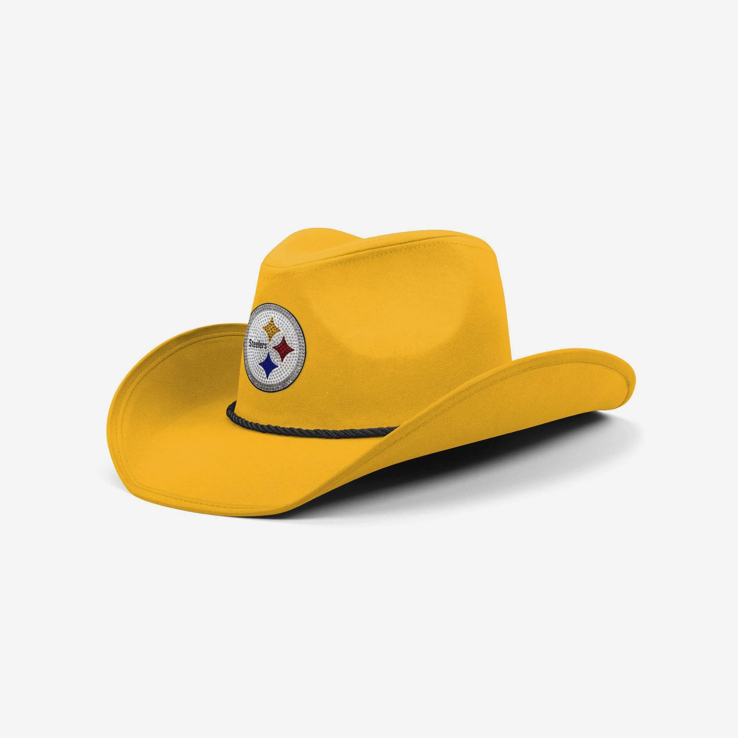 Pittsburgh Steelers Team Color Rhinestone Logo Cowboy Hat